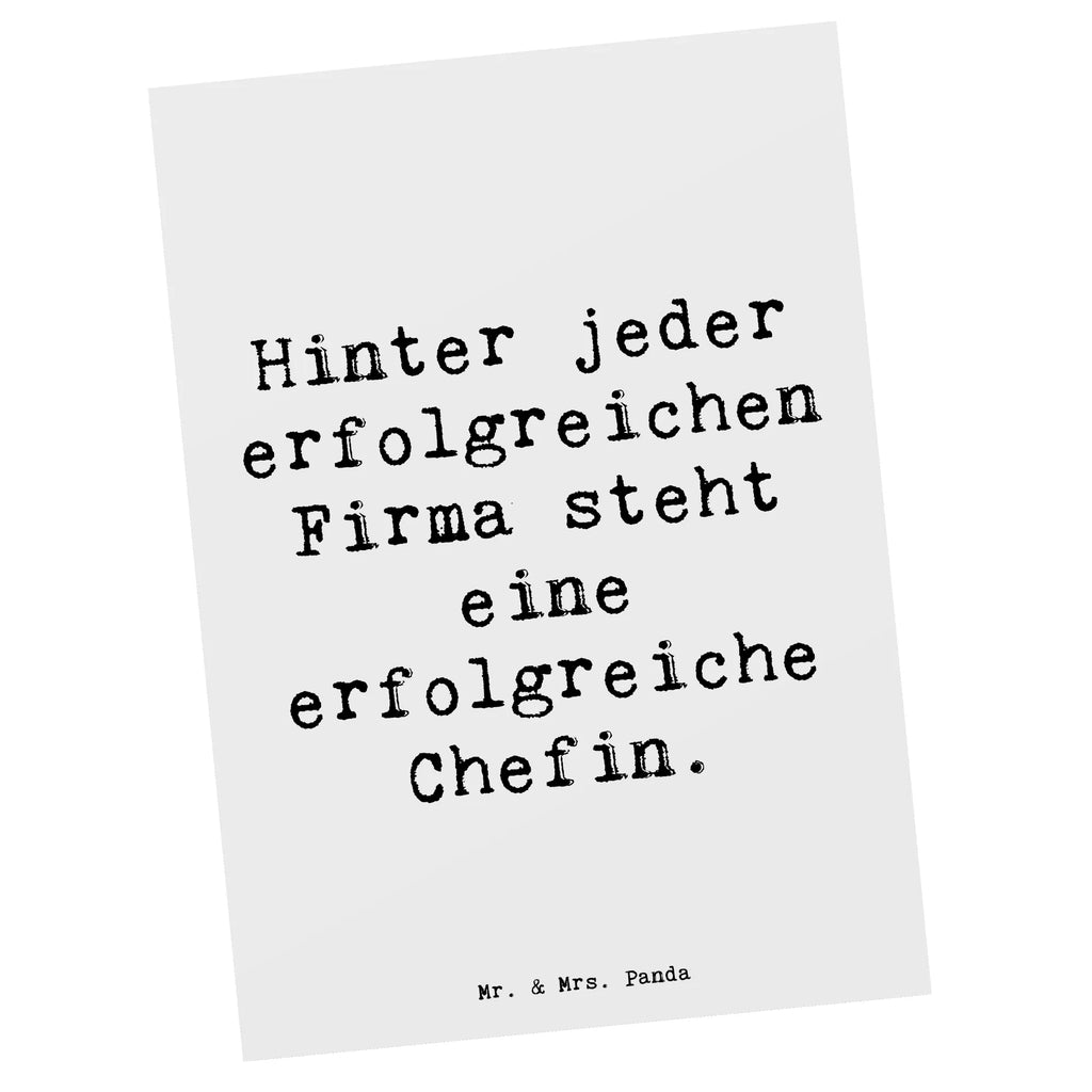 Postkarte Spruch Hinter jeder erfolgreichen Firma steht eine erfolgreiche Chefin. Postkarte, Karte, Geschenkkarte, Grußkarte, Einladung, Ansichtskarte, Geburtstagskarte, Einladungskarte, Dankeskarte, Ansichtskarten, Einladung Geburtstag, Einladungskarten Geburtstag, Beruf, Ausbildung, Jubiläum, Abschied, Rente, Kollege, Kollegin, Geschenk, Schenken, Arbeitskollege, Mitarbeiter, Firma, Danke, Dankeschön