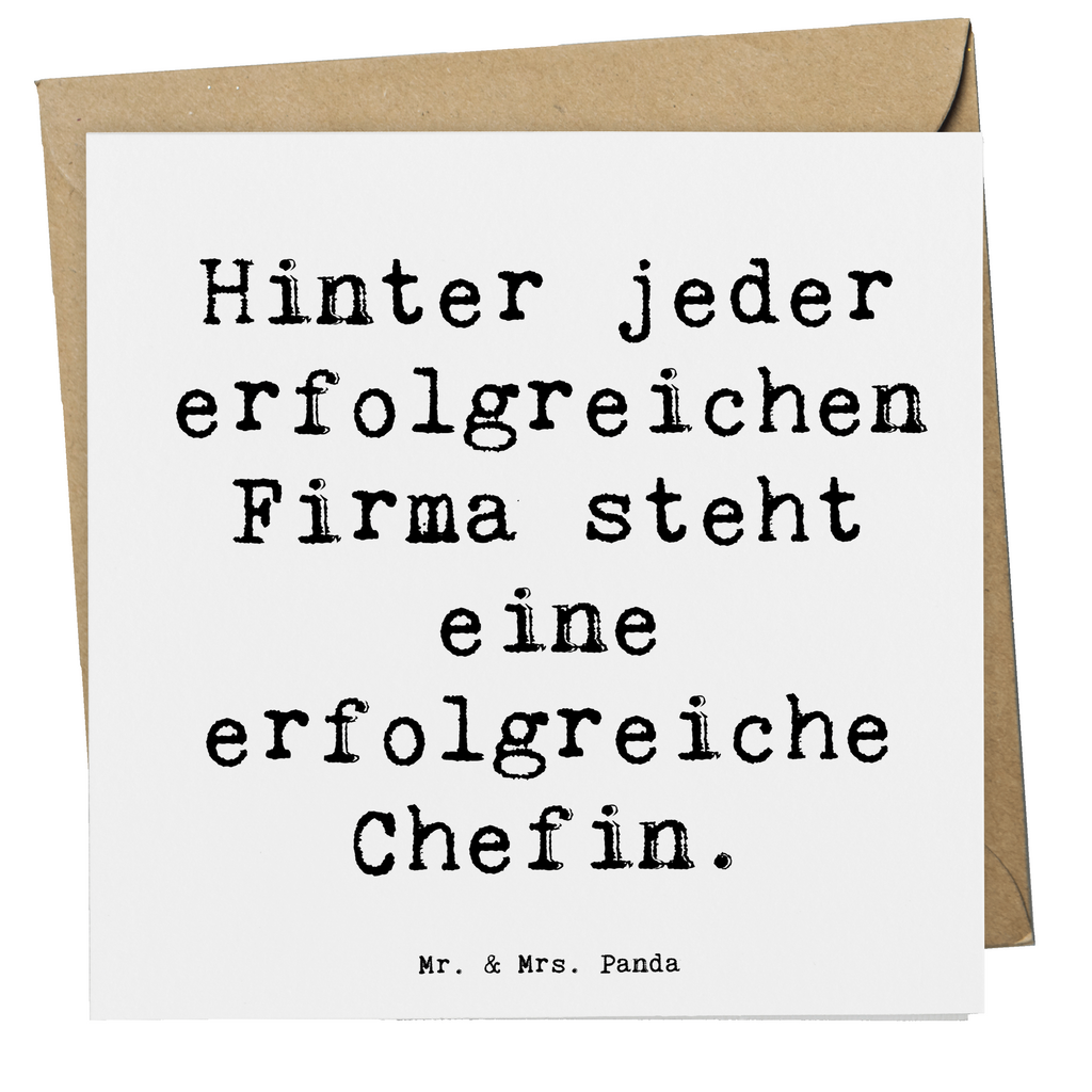 Deluxe Karte Spruch Hinter jeder erfolgreichen Firma steht eine erfolgreiche Chefin. Karte, Grußkarte, Klappkarte, Einladungskarte, Glückwunschkarte, Hochzeitskarte, Geburtstagskarte, Hochwertige Grußkarte, Hochwertige Klappkarte, Beruf, Ausbildung, Jubiläum, Abschied, Rente, Kollege, Kollegin, Geschenk, Schenken, Arbeitskollege, Mitarbeiter, Firma, Danke, Dankeschön