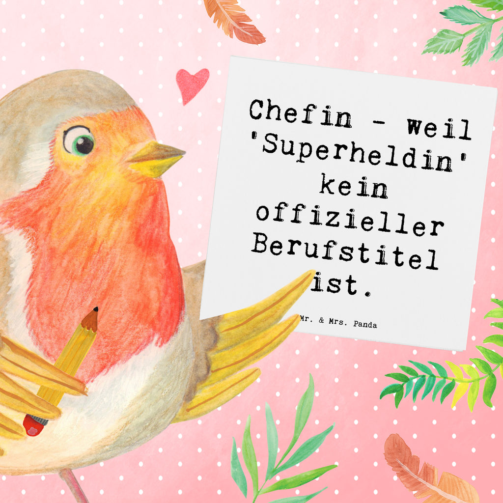 Deluxe Karte Spruch Chefin - weil 'Superheldin' kein offizieller Berufstitel ist. Karte, Grußkarte, Klappkarte, Einladungskarte, Glückwunschkarte, Hochzeitskarte, Geburtstagskarte, Hochwertige Grußkarte, Hochwertige Klappkarte, Beruf, Ausbildung, Jubiläum, Abschied, Rente, Kollege, Kollegin, Geschenk, Schenken, Arbeitskollege, Mitarbeiter, Firma, Danke, Dankeschön