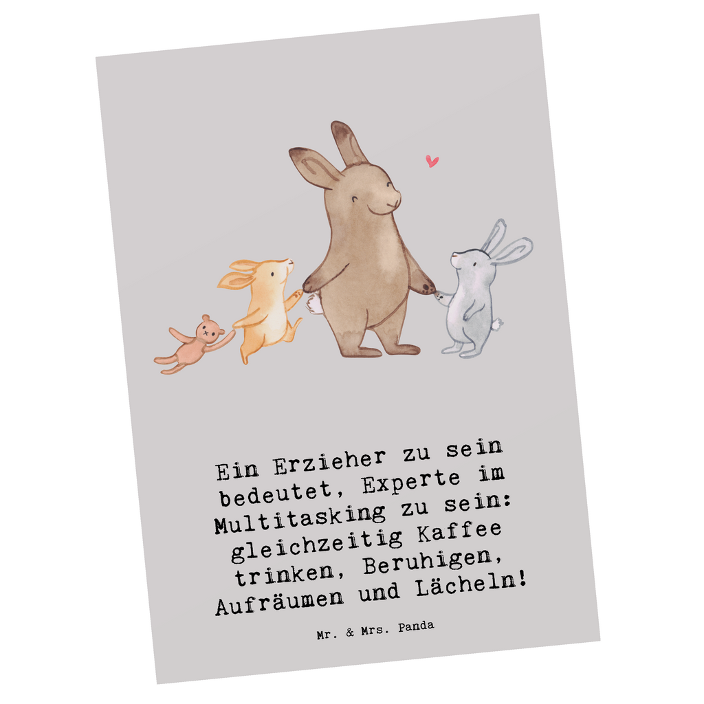 Postkarte Multitasking Erzieher Postkarte, Karte, Geschenkkarte, Grußkarte, Einladung, Ansichtskarte, Geburtstagskarte, Einladungskarte, Dankeskarte, Ansichtskarten, Einladung Geburtstag, Einladungskarten Geburtstag, Beruf, Ausbildung, Jubiläum, Abschied, Rente, Kollege, Kollegin, Geschenk, Schenken, Arbeitskollege, Mitarbeiter, Firma, Danke, Dankeschön