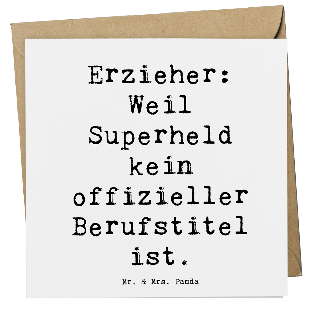 Deluxe Karte Spruch Erzieher Superheld Karte, Grußkarte, Klappkarte, Einladungskarte, Glückwunschkarte, Hochzeitskarte, Geburtstagskarte, Hochwertige Grußkarte, Hochwertige Klappkarte, Beruf, Ausbildung, Jubiläum, Abschied, Rente, Kollege, Kollegin, Geschenk, Schenken, Arbeitskollege, Mitarbeiter, Firma, Danke, Dankeschön