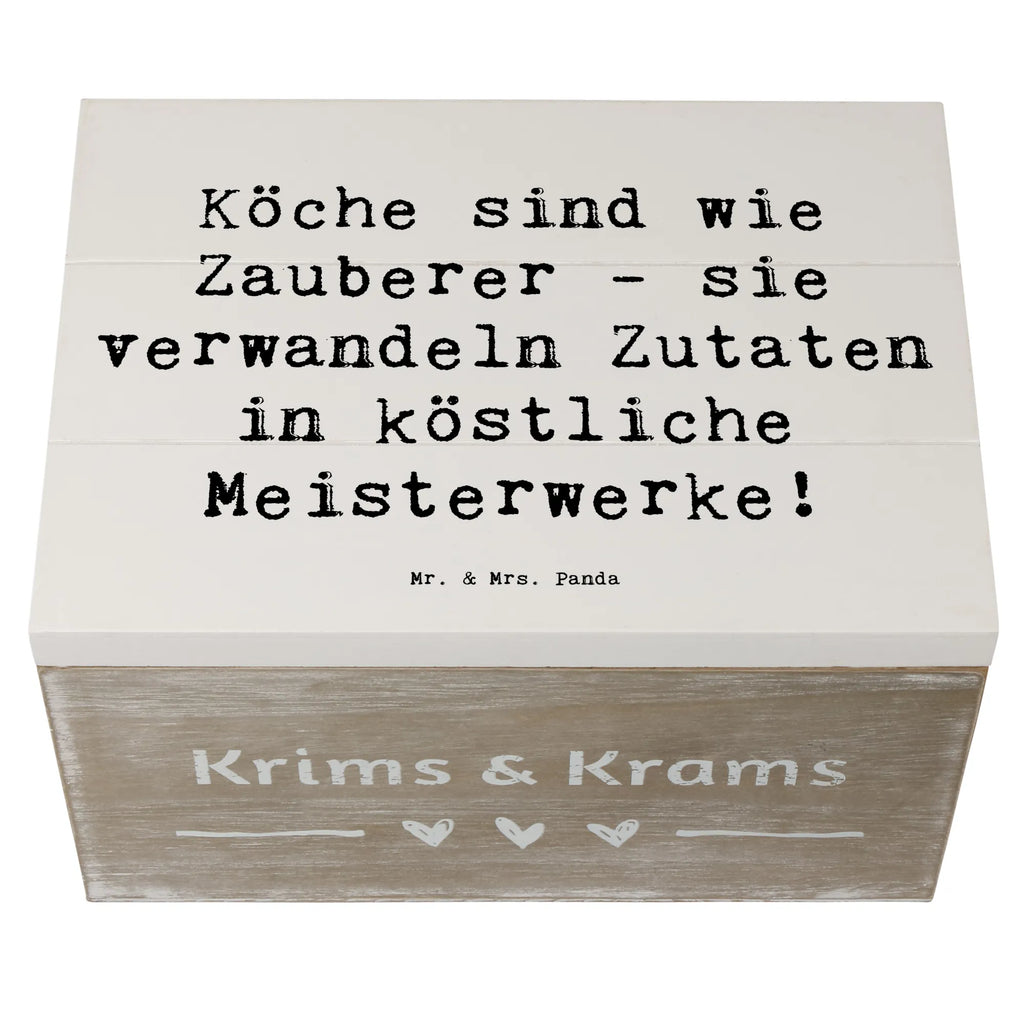 Holzkiste Spruch Köche sind wie Zauberer - sie verwandeln Zutaten in köstliche Meisterwerke! Holzkiste, Kiste, Schatzkiste, Truhe, Schatulle, XXL, Erinnerungsbox, Erinnerungskiste, Dekokiste, Aufbewahrungsbox, Geschenkbox, Geschenkdose, Beruf, Ausbildung, Jubiläum, Abschied, Rente, Kollege, Kollegin, Geschenk, Schenken, Arbeitskollege, Mitarbeiter, Firma, Danke, Dankeschön