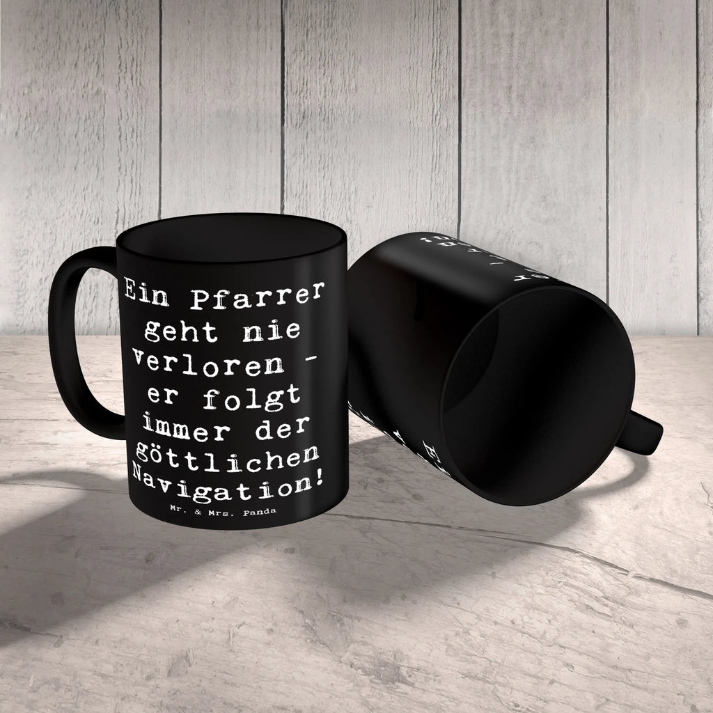 Tasse Spruch Ein Pfarrer geht nie verloren - er folgt immer der göttlichen Navigation! Tasse, Kaffeetasse, Teetasse, Becher, Kaffeebecher, Teebecher, Keramiktasse, Porzellantasse, Büro Tasse, Geschenk Tasse, Tasse Sprüche, Tasse Motive, Kaffeetassen, Tasse bedrucken, Designer Tasse, Cappuccino Tassen, Schöne Teetassen, Beruf, Ausbildung, Jubiläum, Abschied, Rente, Kollege, Kollegin, Geschenk, Schenken, Arbeitskollege, Mitarbeiter, Firma, Danke, Dankeschön