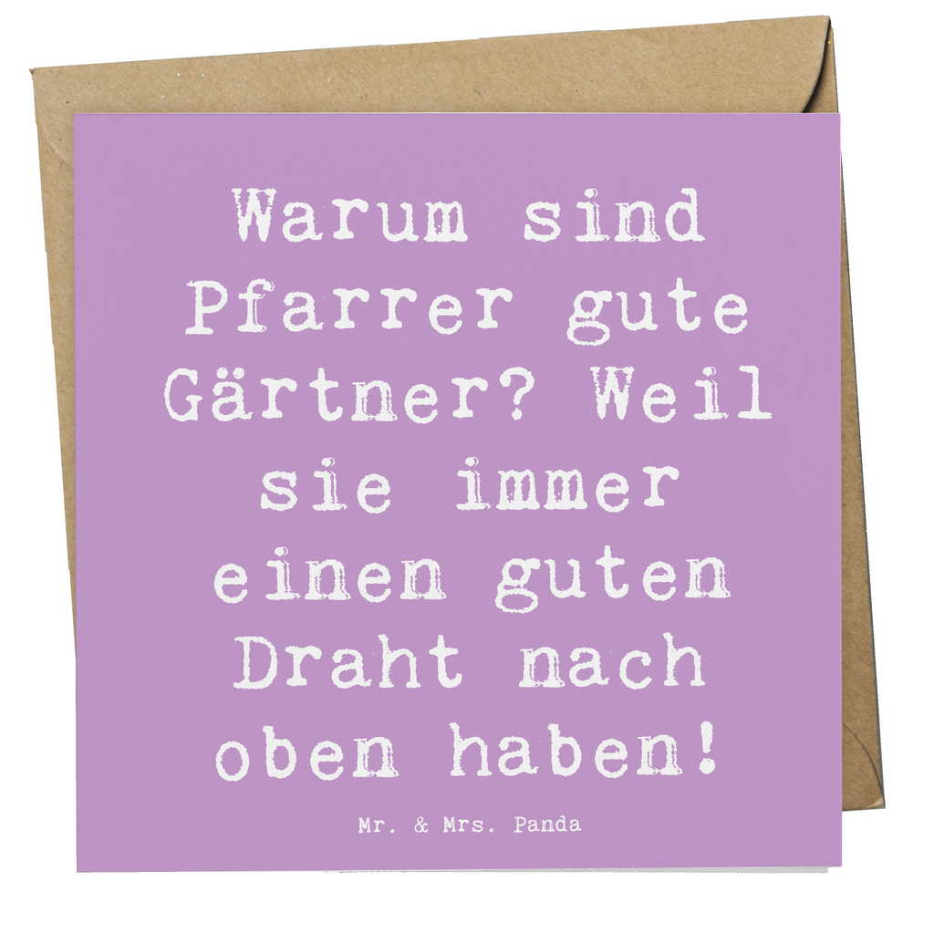 Deluxe Karte Spruch Pfarrer Gärtner Karte, Grußkarte, Klappkarte, Einladungskarte, Glückwunschkarte, Hochzeitskarte, Geburtstagskarte, Hochwertige Grußkarte, Hochwertige Klappkarte, Beruf, Ausbildung, Jubiläum, Abschied, Rente, Kollege, Kollegin, Geschenk, Schenken, Arbeitskollege, Mitarbeiter, Firma, Danke, Dankeschön