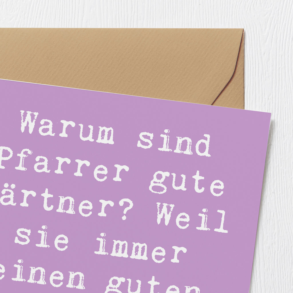 Deluxe Karte Spruch Pfarrer Gärtner Karte, Grußkarte, Klappkarte, Einladungskarte, Glückwunschkarte, Hochzeitskarte, Geburtstagskarte, Hochwertige Grußkarte, Hochwertige Klappkarte, Beruf, Ausbildung, Jubiläum, Abschied, Rente, Kollege, Kollegin, Geschenk, Schenken, Arbeitskollege, Mitarbeiter, Firma, Danke, Dankeschön