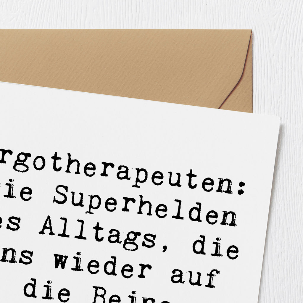 Deluxe Karte Spruch Ergotherapeutin Superhelden Karte, Grußkarte, Klappkarte, Einladungskarte, Glückwunschkarte, Hochzeitskarte, Geburtstagskarte, Hochwertige Grußkarte, Hochwertige Klappkarte, Beruf, Ausbildung, Jubiläum, Abschied, Rente, Kollege, Kollegin, Geschenk, Schenken, Arbeitskollege, Mitarbeiter, Firma, Danke, Dankeschön