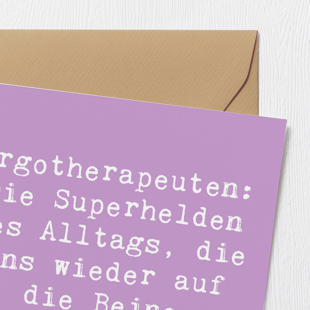 Deluxe Karte Spruch Ergotherapeutin Superhelden Karte, Grußkarte, Klappkarte, Einladungskarte, Glückwunschkarte, Hochzeitskarte, Geburtstagskarte, Hochwertige Grußkarte, Hochwertige Klappkarte, Beruf, Ausbildung, Jubiläum, Abschied, Rente, Kollege, Kollegin, Geschenk, Schenken, Arbeitskollege, Mitarbeiter, Firma, Danke, Dankeschön