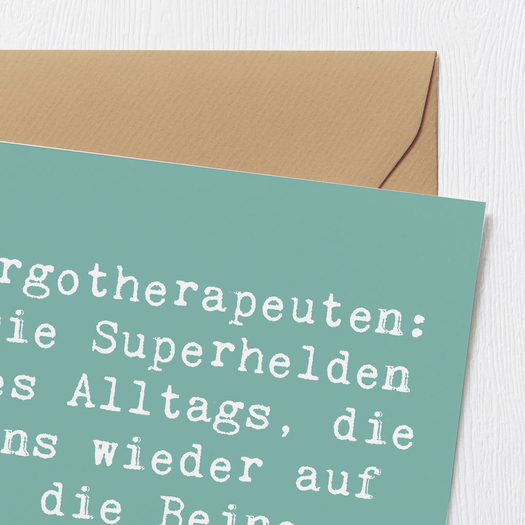 Deluxe Karte Spruch Ergotherapeutin Superhelden Karte, Grußkarte, Klappkarte, Einladungskarte, Glückwunschkarte, Hochzeitskarte, Geburtstagskarte, Hochwertige Grußkarte, Hochwertige Klappkarte, Beruf, Ausbildung, Jubiläum, Abschied, Rente, Kollege, Kollegin, Geschenk, Schenken, Arbeitskollege, Mitarbeiter, Firma, Danke, Dankeschön