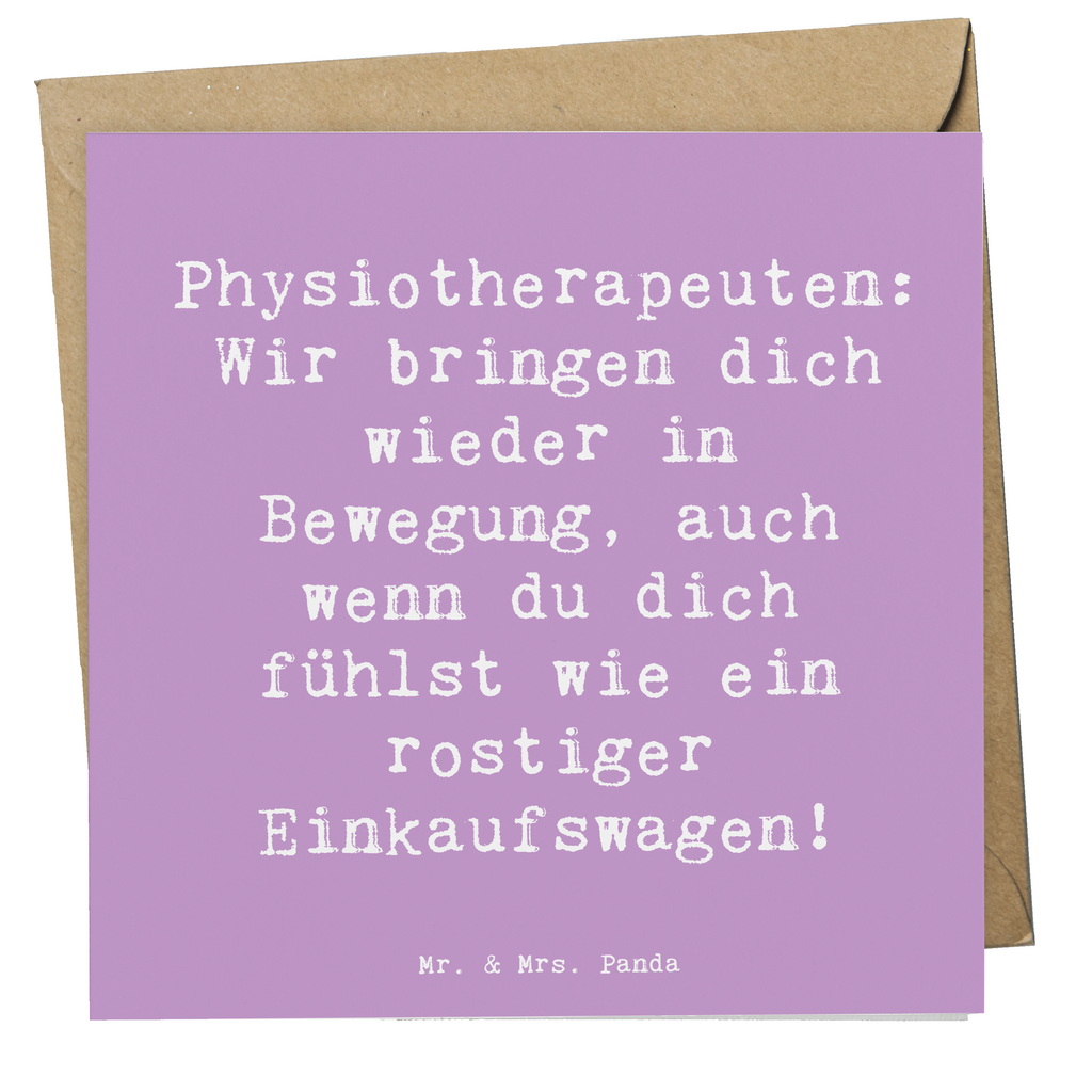 Deluxe Karte Spruch Physiotherapeut Bewegung Karte, Grußkarte, Klappkarte, Einladungskarte, Glückwunschkarte, Hochzeitskarte, Geburtstagskarte, Hochwertige Grußkarte, Hochwertige Klappkarte, Beruf, Ausbildung, Jubiläum, Abschied, Rente, Kollege, Kollegin, Geschenk, Schenken, Arbeitskollege, Mitarbeiter, Firma, Danke, Dankeschön