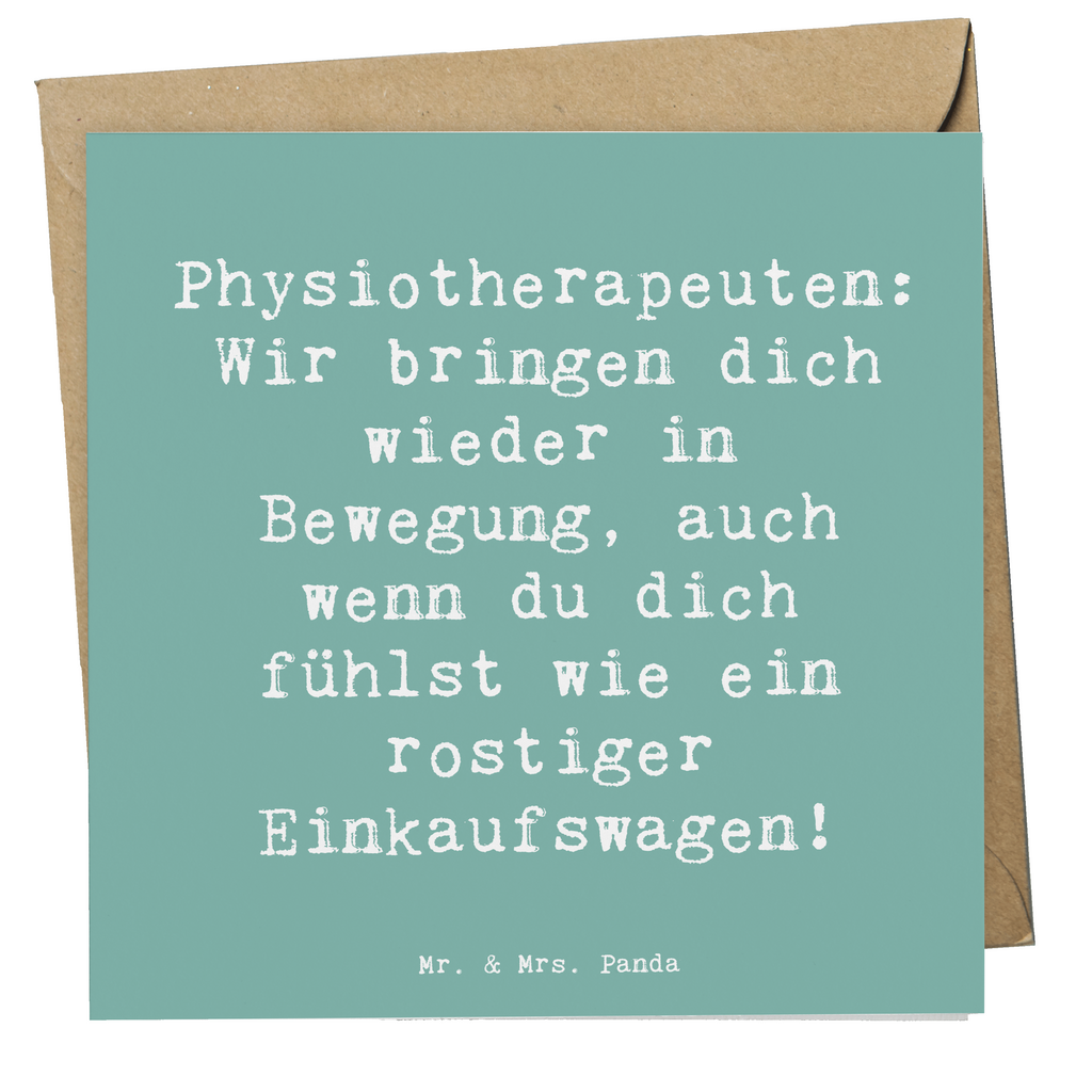 Deluxe Karte Spruch Physiotherapeut Bewegung Karte, Grußkarte, Klappkarte, Einladungskarte, Glückwunschkarte, Hochzeitskarte, Geburtstagskarte, Hochwertige Grußkarte, Hochwertige Klappkarte, Beruf, Ausbildung, Jubiläum, Abschied, Rente, Kollege, Kollegin, Geschenk, Schenken, Arbeitskollege, Mitarbeiter, Firma, Danke, Dankeschön