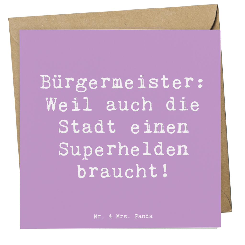 Deluxe Karte Spruch Bürgermeister Superheld Karte, Grußkarte, Klappkarte, Einladungskarte, Glückwunschkarte, Hochzeitskarte, Geburtstagskarte, Hochwertige Grußkarte, Hochwertige Klappkarte, Beruf, Ausbildung, Jubiläum, Abschied, Rente, Kollege, Kollegin, Geschenk, Schenken, Arbeitskollege, Mitarbeiter, Firma, Danke, Dankeschön