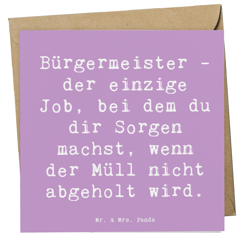 Deluxe Karte Spruch Bürgermeister Job Karte, Grußkarte, Klappkarte, Einladungskarte, Glückwunschkarte, Hochzeitskarte, Geburtstagskarte, Hochwertige Grußkarte, Hochwertige Klappkarte, Beruf, Ausbildung, Jubiläum, Abschied, Rente, Kollege, Kollegin, Geschenk, Schenken, Arbeitskollege, Mitarbeiter, Firma, Danke, Dankeschön