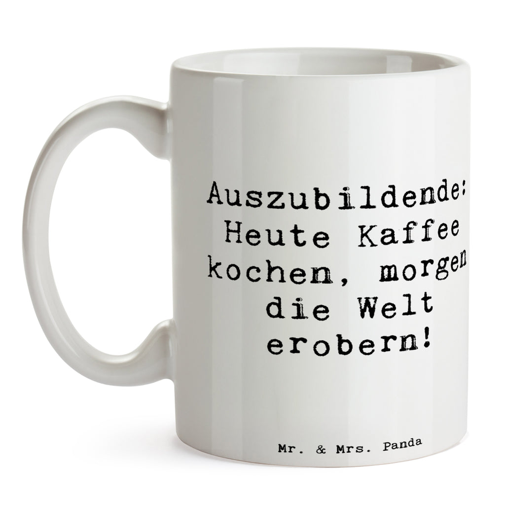 Tasse Spruch Auszubildender Abenteuer Tasse, Kaffeetasse, Teetasse, Becher, Kaffeebecher, Teebecher, Keramiktasse, Porzellantasse, Büro Tasse, Geschenk Tasse, Tasse Sprüche, Tasse Motive, Kaffeetassen, Tasse bedrucken, Designer Tasse, Cappuccino Tassen, Schöne Teetassen, Beruf, Ausbildung, Jubiläum, Abschied, Rente, Kollege, Kollegin, Geschenk, Schenken, Arbeitskollege, Mitarbeiter, Firma, Danke, Dankeschön