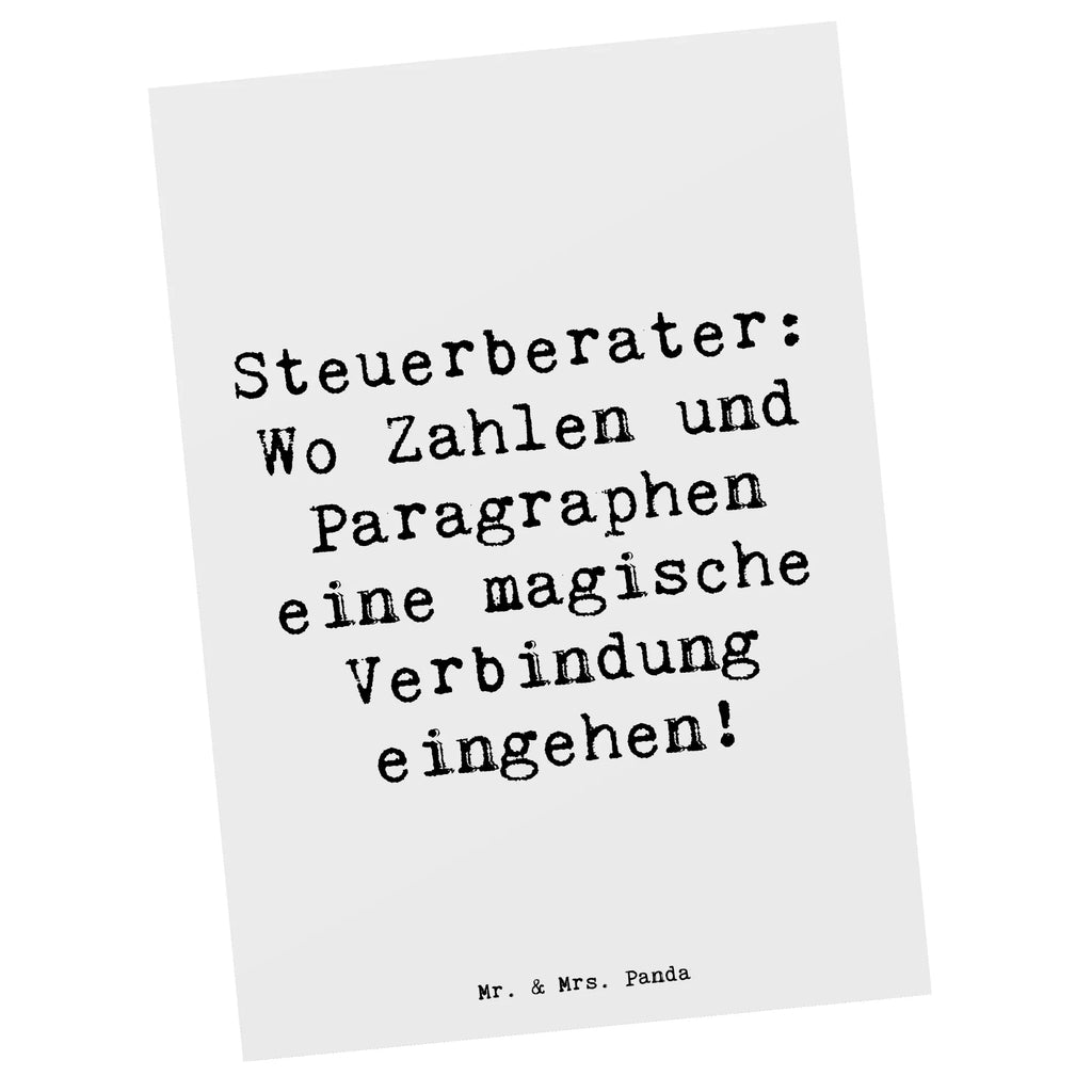 Postcard Saying Steuerberater: Wo Zahlen und Paragraphen eine magische Verbindung eingehen! Postkarte, Karte, Geschenkkarte, Grußkarte, Einladung, Ansichtskarte, Geburtstagskarte, Einladungskarte, Dankeskarte, Ansichtskarten, Einladung Geburtstag, Einladungskarten Geburtstag, Beruf, Ausbildung, Jubiläum, Abschied, Rente, Kollege, Kollegin, Geschenk, Schenken, Arbeitskollege, Mitarbeiter, Firma, Danke, Dankeschön