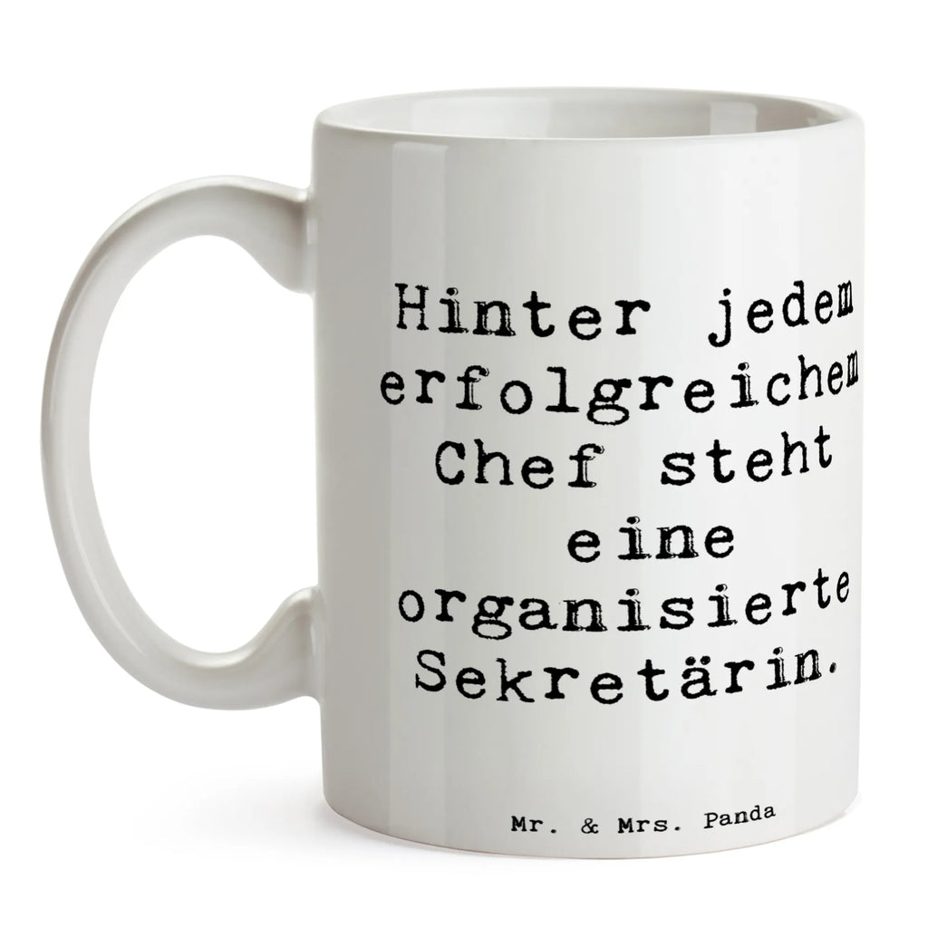 Tasse Spruch Hinter jedem erfolgreichem Chef steht eine organisierte Sekretärin. Tasse, Kaffeetasse, Teetasse, Becher, Kaffeebecher, Teebecher, Keramiktasse, Porzellantasse, Büro Tasse, Geschenk Tasse, Tasse Sprüche, Tasse Motive, Kaffeetassen, Tasse bedrucken, Designer Tasse, Cappuccino Tassen, Schöne Teetassen, Beruf, Ausbildung, Jubiläum, Abschied, Rente, Kollege, Kollegin, Geschenk, Schenken, Arbeitskollege, Mitarbeiter, Firma, Danke, Dankeschön