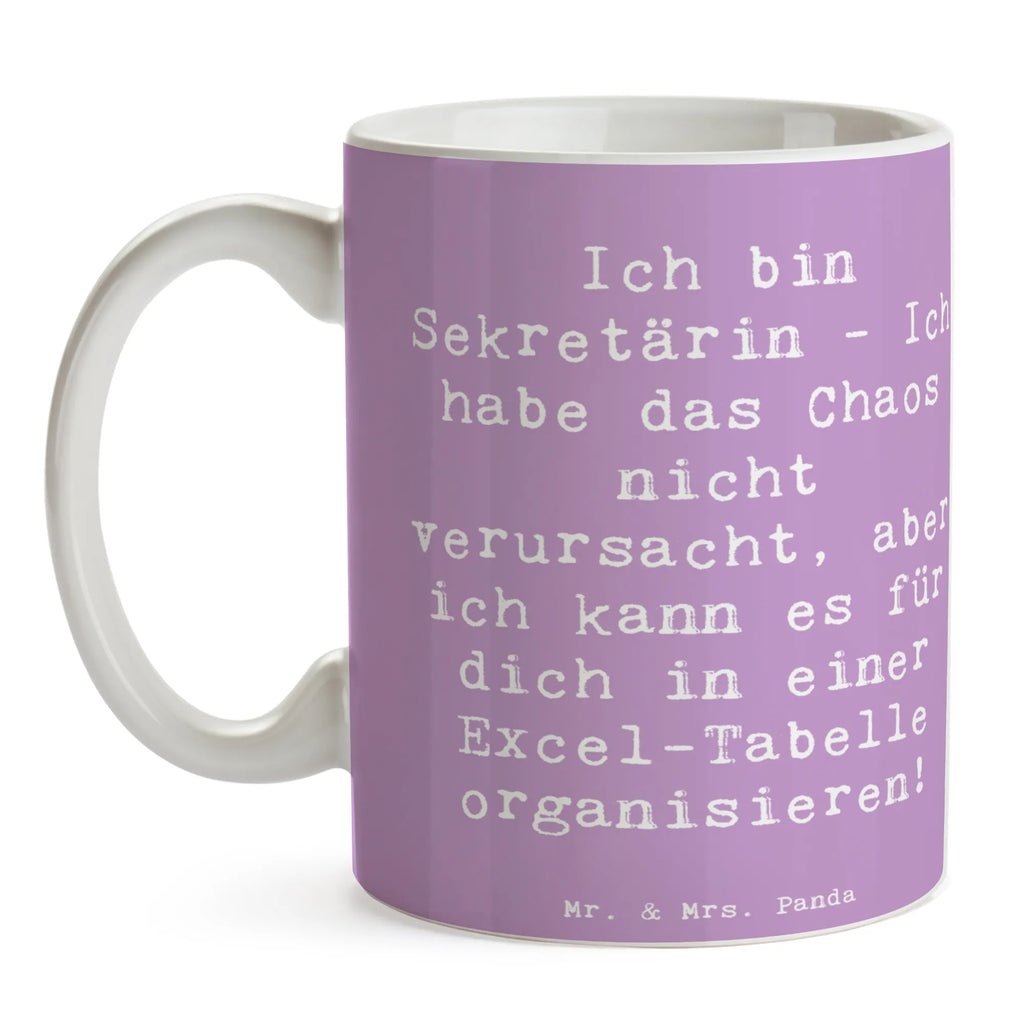 Tasse Spruch Ich bin Sekretärin - Ich habe das Chaos nicht verursacht, aber ich kann es für dich in einer Excel-Tabelle organisieren! Tasse, Kaffeetasse, Teetasse, Becher, Kaffeebecher, Teebecher, Keramiktasse, Porzellantasse, Büro Tasse, Geschenk Tasse, Tasse Sprüche, Tasse Motive, Kaffeetassen, Tasse bedrucken, Designer Tasse, Cappuccino Tassen, Schöne Teetassen, Beruf, Ausbildung, Jubiläum, Abschied, Rente, Kollege, Kollegin, Geschenk, Schenken, Arbeitskollege, Mitarbeiter, Firma, Danke, Dankeschön