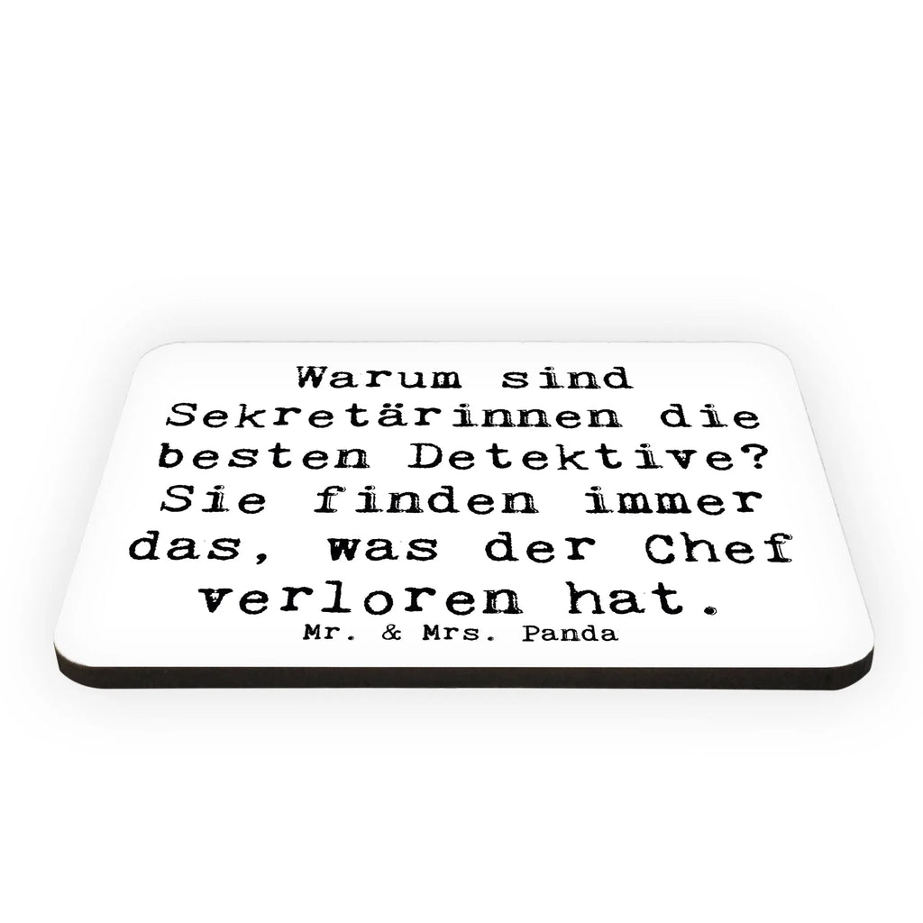 Magnet Spruch Warum sind Sekretärinnen die besten Detektive? Sie finden immer das, was der Chef verloren hat. Kühlschrankmagnet, Pinnwandmagnet, Souvenir Magnet, Motivmagnete, Dekomagnet, Whiteboard Magnet, Notiz Magnet, Kühlschrank Dekoration, Beruf, Ausbildung, Jubiläum, Abschied, Rente, Kollege, Kollegin, Geschenk, Schenken, Arbeitskollege, Mitarbeiter, Firma, Danke, Dankeschön