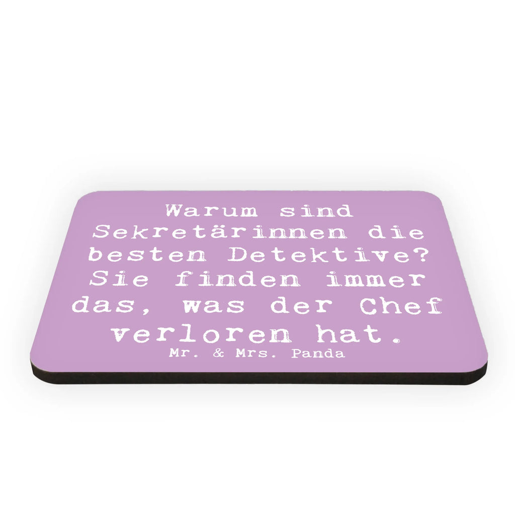 Magnet Spruch Warum sind Sekretärinnen die besten Detektive? Sie finden immer das, was der Chef verloren hat. Kühlschrankmagnet, Pinnwandmagnet, Souvenir Magnet, Motivmagnete, Dekomagnet, Whiteboard Magnet, Notiz Magnet, Kühlschrank Dekoration, Beruf, Ausbildung, Jubiläum, Abschied, Rente, Kollege, Kollegin, Geschenk, Schenken, Arbeitskollege, Mitarbeiter, Firma, Danke, Dankeschön