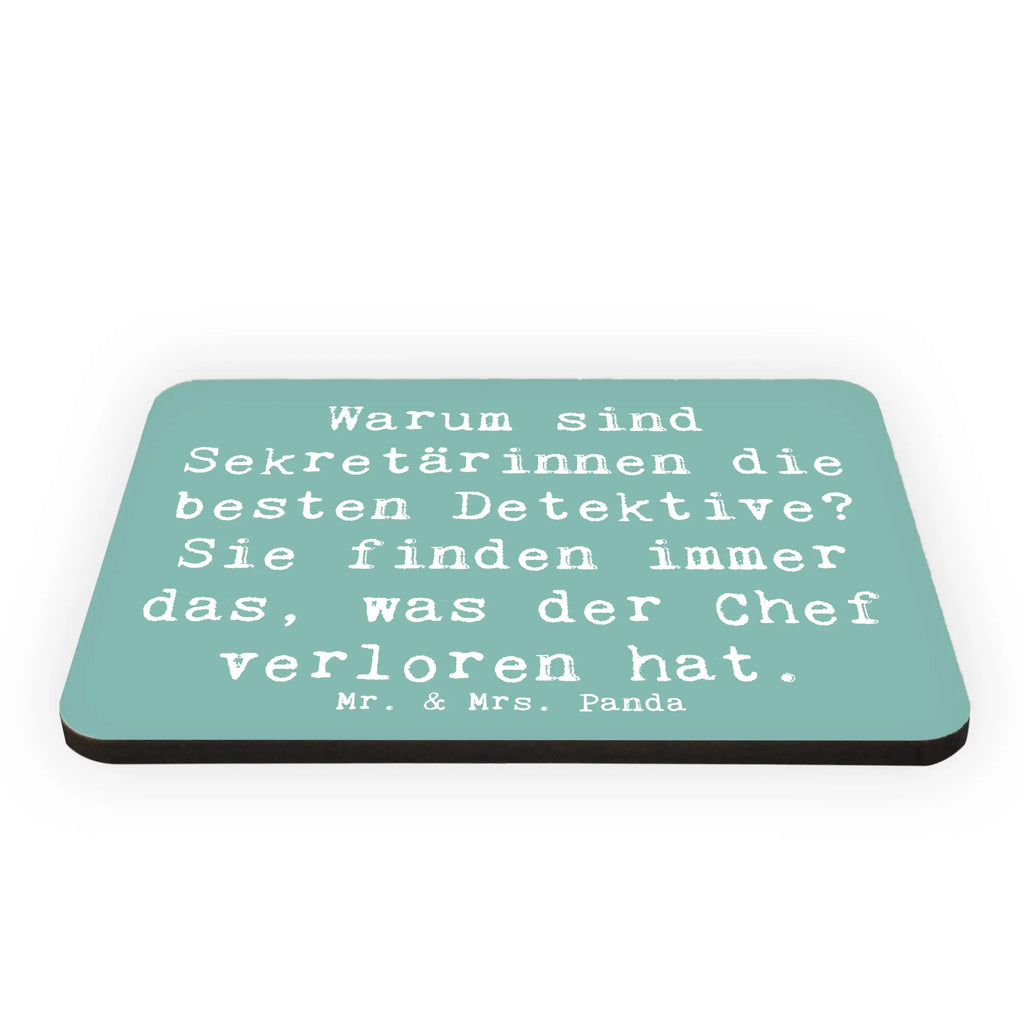 Magnet Spruch Warum sind Sekretärinnen die besten Detektive? Sie finden immer das, was der Chef verloren hat. Kühlschrankmagnet, Pinnwandmagnet, Souvenir Magnet, Motivmagnete, Dekomagnet, Whiteboard Magnet, Notiz Magnet, Kühlschrank Dekoration, Beruf, Ausbildung, Jubiläum, Abschied, Rente, Kollege, Kollegin, Geschenk, Schenken, Arbeitskollege, Mitarbeiter, Firma, Danke, Dankeschön