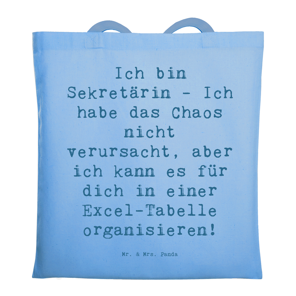 Tragetasche Spruch Ich bin Sekretärin - Ich habe das Chaos nicht verursacht, aber ich kann es für dich in einer Excel-Tabelle organisieren! Beuteltasche, Beutel, Einkaufstasche, Jutebeutel, Stoffbeutel, Tasche, Shopper, Umhängetasche, Strandtasche, Schultertasche, Stofftasche, Tragetasche, Badetasche, Jutetasche, Einkaufstüte, Laptoptasche, Beruf, Ausbildung, Jubiläum, Abschied, Rente, Kollege, Kollegin, Geschenk, Schenken, Arbeitskollege, Mitarbeiter, Firma, Danke, Dankeschön