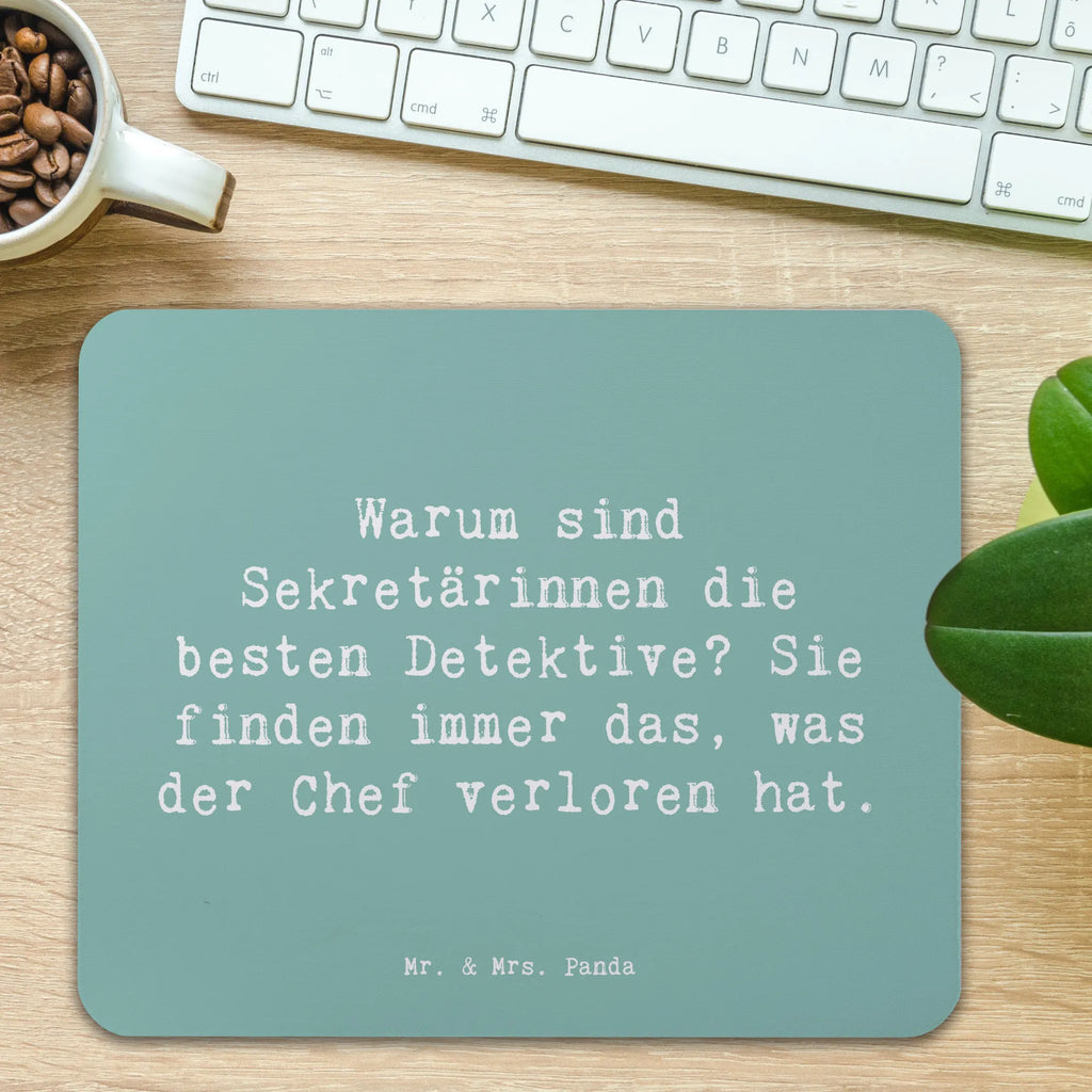 Mauspad Spruch Warum sind Sekretärinnen die besten Detektive? Sie finden immer das, was der Chef verloren hat. Mousepad, Computer zubehör, Büroausstattung, PC Zubehör, Arbeitszimmer, Mauspad, Einzigartiges Mauspad, Designer Mauspad, Mausunterlage, Mauspad Büro, Beruf, Ausbildung, Jubiläum, Abschied, Rente, Kollege, Kollegin, Geschenk, Schenken, Arbeitskollege, Mitarbeiter, Firma, Danke, Dankeschön