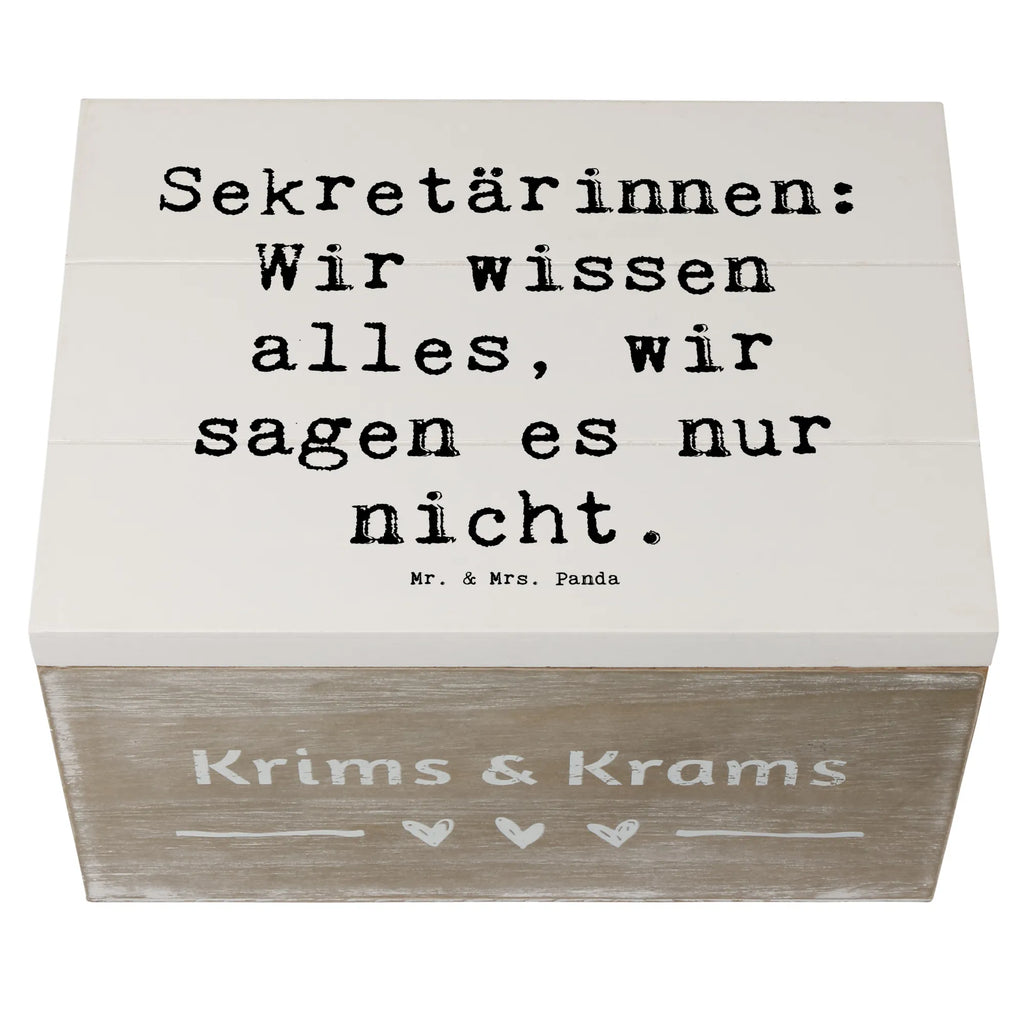 Holzkiste Spruch Sekretärinnen: Wir wissen alles, wir sagen es nur nicht. Holzkiste, Kiste, Schatzkiste, Truhe, Schatulle, XXL, Erinnerungsbox, Erinnerungskiste, Dekokiste, Aufbewahrungsbox, Geschenkbox, Geschenkdose, Beruf, Ausbildung, Jubiläum, Abschied, Rente, Kollege, Kollegin, Geschenk, Schenken, Arbeitskollege, Mitarbeiter, Firma, Danke, Dankeschön