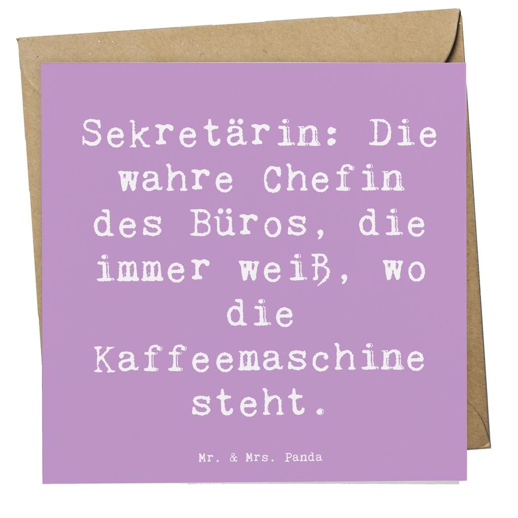 Deluxe Karte Spruch Sekretärin: Die wahre Chefin des Büros, die immer weiß, wo die Kaffeemaschine steht. Karte, Grußkarte, Klappkarte, Einladungskarte, Glückwunschkarte, Hochzeitskarte, Geburtstagskarte, Hochwertige Grußkarte, Hochwertige Klappkarte, Beruf, Ausbildung, Jubiläum, Abschied, Rente, Kollege, Kollegin, Geschenk, Schenken, Arbeitskollege, Mitarbeiter, Firma, Danke, Dankeschön