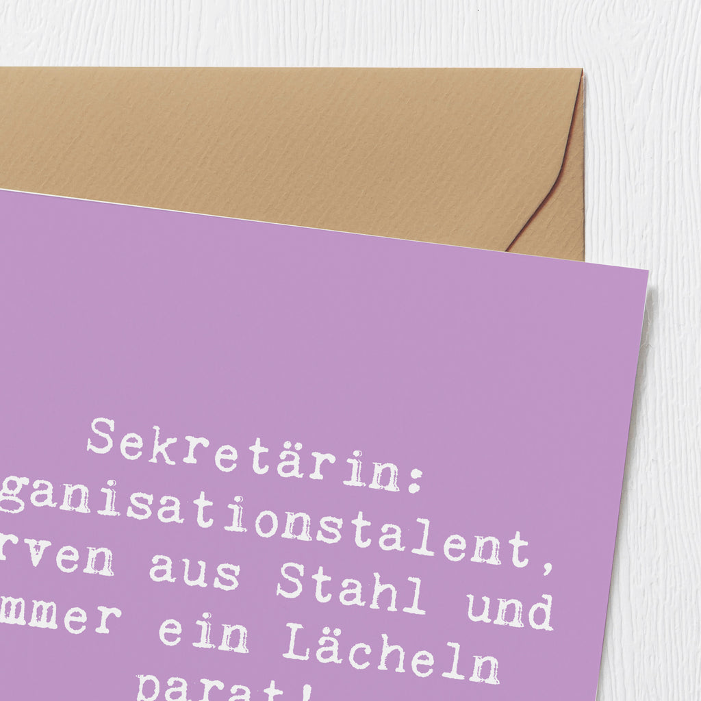 Deluxe Karte Spruch Sekretärin Heldin Karte, Grußkarte, Klappkarte, Einladungskarte, Glückwunschkarte, Hochzeitskarte, Geburtstagskarte, Hochwertige Grußkarte, Hochwertige Klappkarte, Beruf, Ausbildung, Jubiläum, Abschied, Rente, Kollege, Kollegin, Geschenk, Schenken, Arbeitskollege, Mitarbeiter, Firma, Danke, Dankeschön