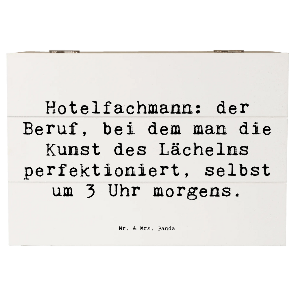 Holzkiste Spruch Hotelfachmann: der Beruf, bei dem man die Kunst des Lächelns perfektioniert, selbst um 3 Uhr morgens. Holzkiste, Kiste, Schatzkiste, Truhe, Schatulle, XXL, Erinnerungsbox, Erinnerungskiste, Dekokiste, Aufbewahrungsbox, Geschenkbox, Geschenkdose, Beruf, Ausbildung, Jubiläum, Abschied, Rente, Kollege, Kollegin, Geschenk, Schenken, Arbeitskollege, Mitarbeiter, Firma, Danke, Dankeschön