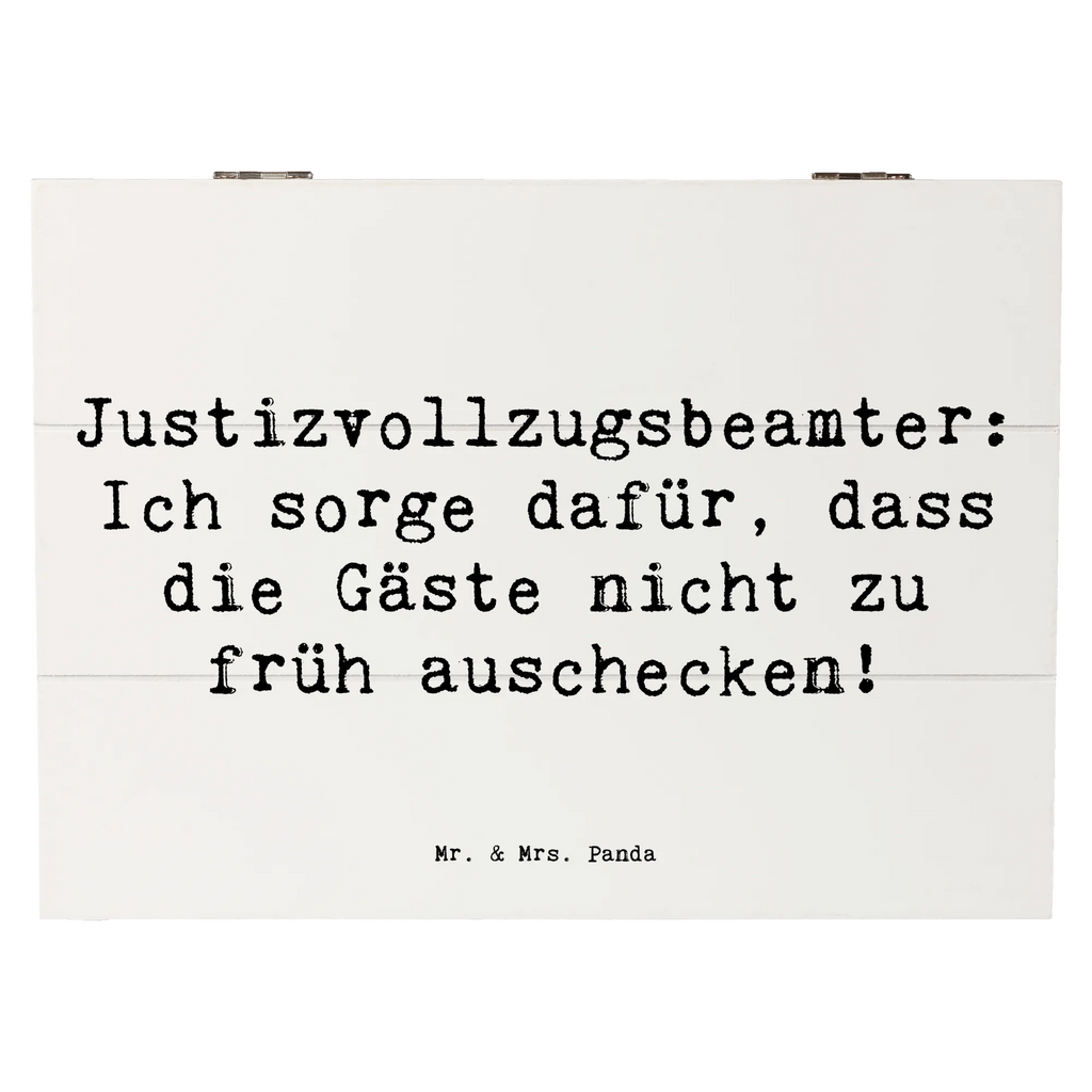 Holzkiste Spruch Justizvollzugsbeamter: Ich sorge dafür, dass die Gäste nicht zu früh auschecken! Holzkiste, Kiste, Schatzkiste, Truhe, Schatulle, XXL, Erinnerungsbox, Erinnerungskiste, Dekokiste, Aufbewahrungsbox, Geschenkbox, Geschenkdose, Beruf, Ausbildung, Jubiläum, Abschied, Rente, Kollege, Kollegin, Geschenk, Schenken, Arbeitskollege, Mitarbeiter, Firma, Danke, Dankeschön