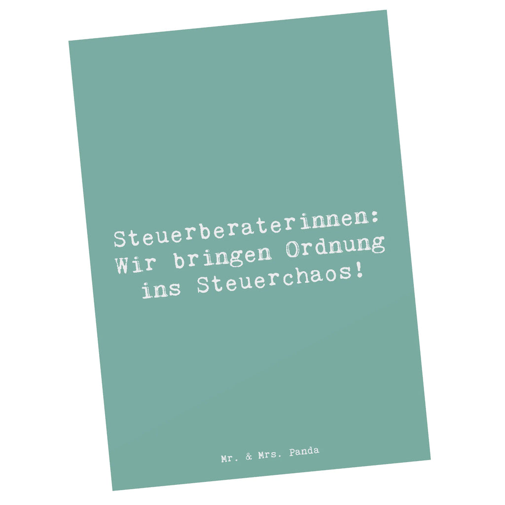 Postkarte Spruch Steuerberaterinnen: Wir bringen Ordnung ins Steuerchaos! Postkarte, Karte, Geschenkkarte, Grußkarte, Einladung, Ansichtskarte, Geburtstagskarte, Einladungskarte, Dankeskarte, Ansichtskarten, Einladung Geburtstag, Einladungskarten Geburtstag, Beruf, Ausbildung, Jubiläum, Abschied, Rente, Kollege, Kollegin, Geschenk, Schenken, Arbeitskollege, Mitarbeiter, Firma, Danke, Dankeschön