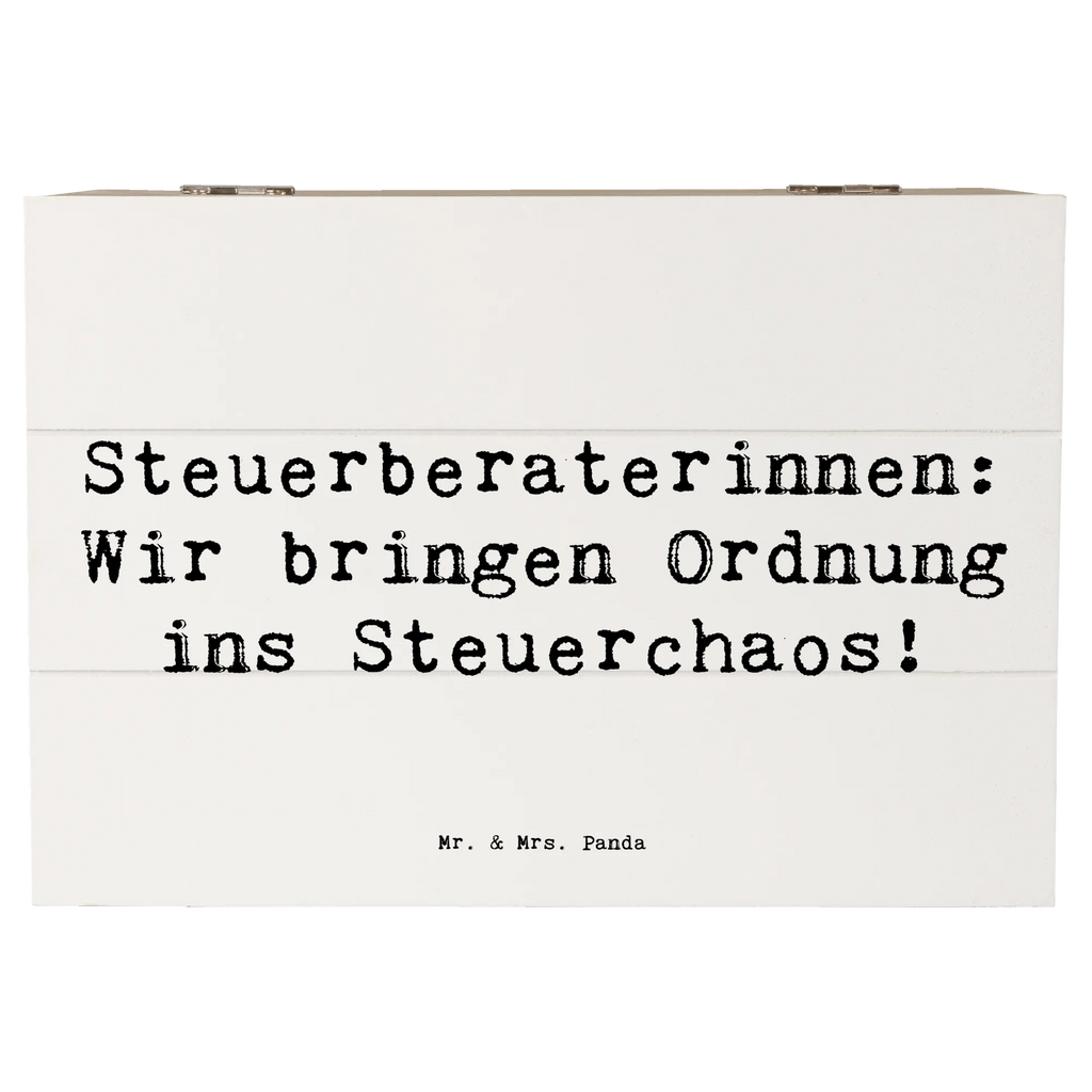 Holzkiste Spruch Steuerberaterinnen: Wir bringen Ordnung ins Steuerchaos! Holzkiste, Kiste, Schatzkiste, Truhe, Schatulle, XXL, Erinnerungsbox, Erinnerungskiste, Dekokiste, Aufbewahrungsbox, Geschenkbox, Geschenkdose, Beruf, Ausbildung, Jubiläum, Abschied, Rente, Kollege, Kollegin, Geschenk, Schenken, Arbeitskollege, Mitarbeiter, Firma, Danke, Dankeschön