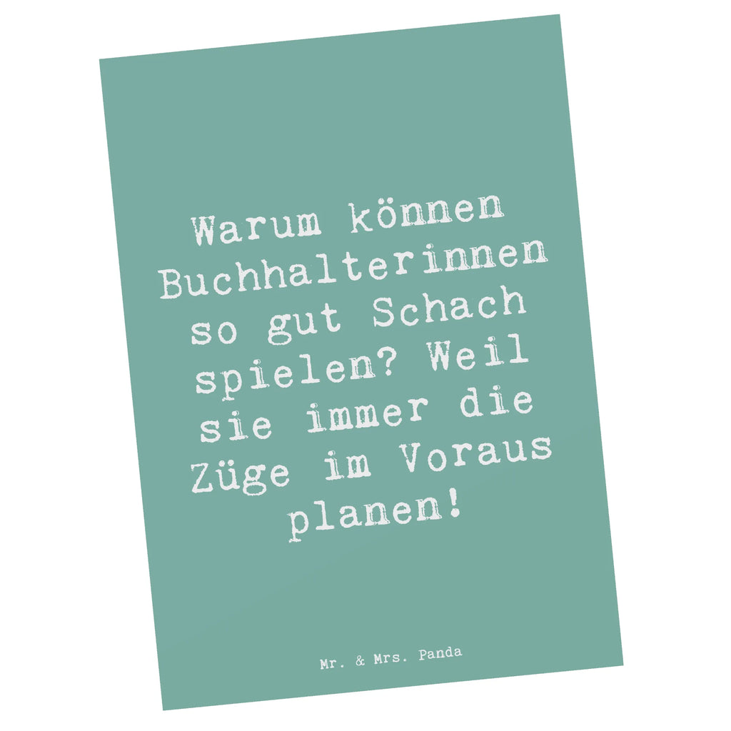 Postkarte Spruch Warum können Buchhalterinnen so gut Schach spielen? Weil sie immer die Züge im Voraus planen! Postkarte, Karte, Geschenkkarte, Grußkarte, Einladung, Ansichtskarte, Geburtstagskarte, Einladungskarte, Dankeskarte, Ansichtskarten, Einladung Geburtstag, Einladungskarten Geburtstag, Beruf, Ausbildung, Jubiläum, Abschied, Rente, Kollege, Kollegin, Geschenk, Schenken, Arbeitskollege, Mitarbeiter, Firma, Danke, Dankeschön