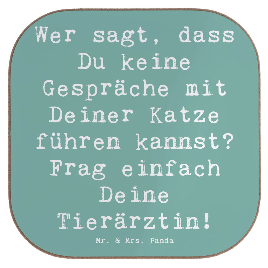 Untersetzer Spruch Wer sagt, dass Du keine Gespräche mit Deiner Katze führen kannst? Frag einfach Deine Tierärztin! Untersetzer, Bierdeckel, Glasuntersetzer, Untersetzer Gläser, Getränkeuntersetzer, Untersetzer aus Holz, Untersetzer für Gläser, Korkuntersetzer, Untersetzer Holz, Holzuntersetzer, Tassen Untersetzer, Untersetzer Design, Beruf, Ausbildung, Jubiläum, Abschied, Rente, Kollege, Kollegin, Geschenk, Schenken, Arbeitskollege, Mitarbeiter, Firma, Danke, Dankeschön