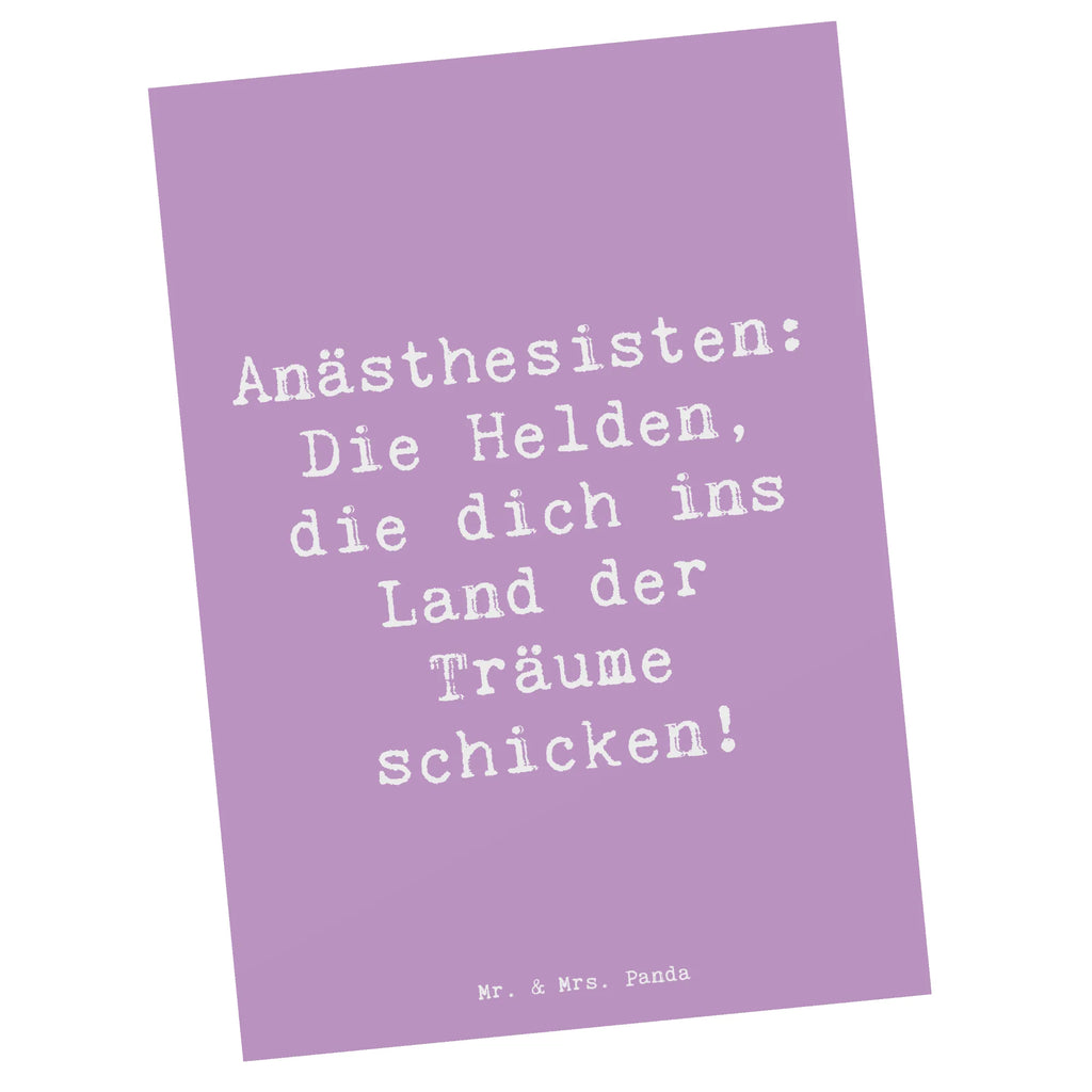 Postkarte Spruch Anästhesisten: Die Helden, die dich ins Land der Träume schicken! Postkarte, Karte, Geschenkkarte, Grußkarte, Einladung, Ansichtskarte, Geburtstagskarte, Einladungskarte, Dankeskarte, Ansichtskarten, Einladung Geburtstag, Einladungskarten Geburtstag, Beruf, Ausbildung, Jubiläum, Abschied, Rente, Kollege, Kollegin, Geschenk, Schenken, Arbeitskollege, Mitarbeiter, Firma, Danke, Dankeschön