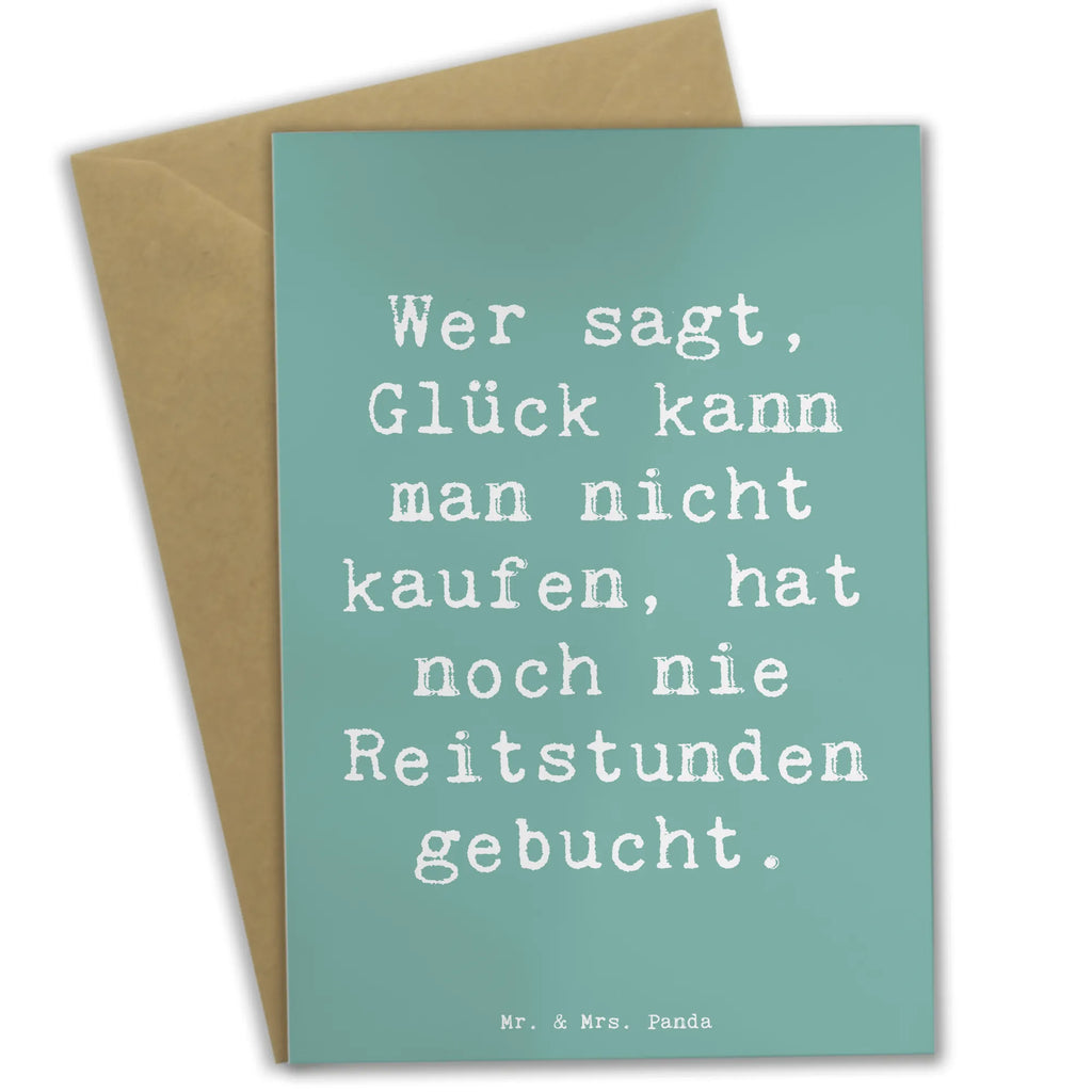 Grußkarte Spruch Wer sagt, Glück kann man nicht kaufen, hat noch nie Reitstunden gebucht. Grußkarte, Klappkarte, Einladungskarte, Glückwunschkarte, Hochzeitskarte, Geburtstagskarte, Karte, Ansichtskarten, Beruf, Ausbildung, Jubiläum, Abschied, Rente, Kollege, Kollegin, Geschenk, Schenken, Arbeitskollege, Mitarbeiter, Firma, Danke, Dankeschön