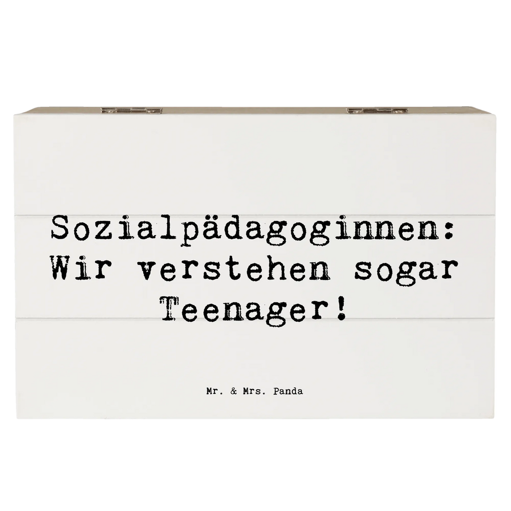 Holzkiste Spruch Sozialpädagoginnen: Wir verstehen sogar Teenager! Holzkiste, Kiste, Schatzkiste, Truhe, Schatulle, XXL, Erinnerungsbox, Erinnerungskiste, Dekokiste, Aufbewahrungsbox, Geschenkbox, Geschenkdose, Beruf, Ausbildung, Jubiläum, Abschied, Rente, Kollege, Kollegin, Geschenk, Schenken, Arbeitskollege, Mitarbeiter, Firma, Danke, Dankeschön