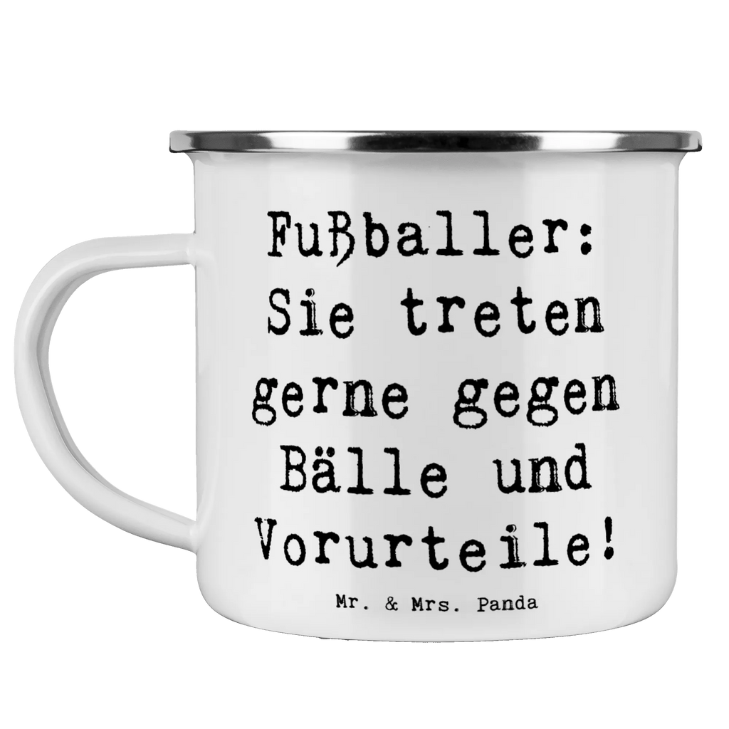 Camping Emaille Tasse Spruch Fußballer: Sie treten gerne gegen Bälle und Vorurteile! Campingtasse, Trinkbecher, Metalltasse, Outdoor Tasse, Emaille Trinkbecher, Blechtasse Outdoor, Emaille Campingbecher, Edelstahl Trinkbecher, Metalltasse für Camping, Kaffee Blechtasse, Camping Tasse Metall, Emaille Tasse, Emaille Becher, Tasse Camping, Tasse Emaille, Emaille Tassen, Camping Becher, Metall Tasse, Camping Tassen, Blechtasse, Emaille Tasse Camping, Camping Tasse Emaille, Emailletasse, Camping Tassen Emaille, Campingbecher, Blechtassen, Outdoor Becher, Campingtassen, Emaille Becher Camping, Camping Becher Edelstahl, Beruf, Ausbildung, Jubiläum, Abschied, Rente, Kollege, Kollegin, Geschenk, Schenken, Arbeitskollege, Mitarbeiter, Firma, Danke, Dankeschön