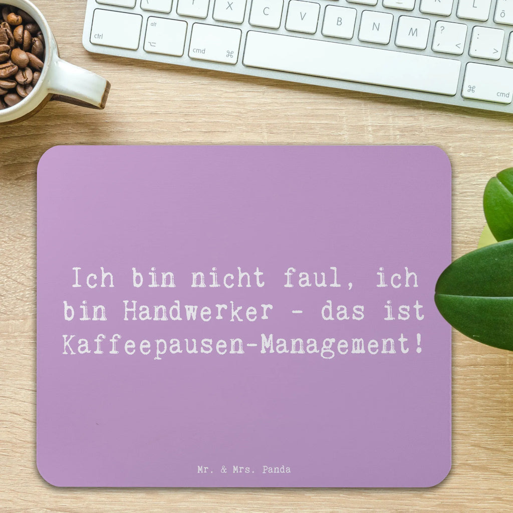 Mauspad Spruch Ich bin nicht faul, ich bin Handwerker - das ist Kaffeepausen-Management! Mousepad, Computer zubehör, Büroausstattung, PC Zubehör, Arbeitszimmer, Mauspad, Einzigartiges Mauspad, Designer Mauspad, Mausunterlage, Mauspad Büro, Beruf, Ausbildung, Jubiläum, Abschied, Rente, Kollege, Kollegin, Geschenk, Schenken, Arbeitskollege, Mitarbeiter, Firma, Danke, Dankeschön