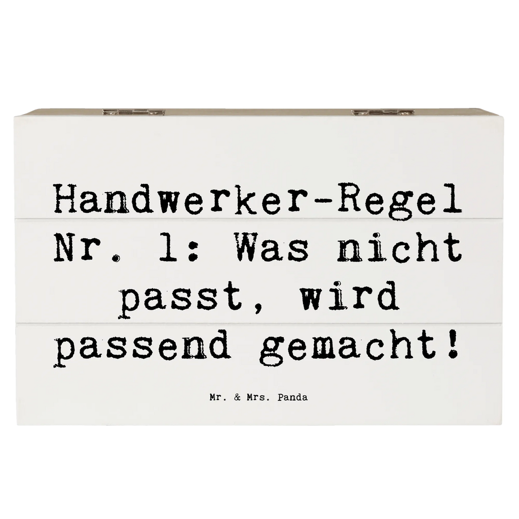 Holzkiste Spruch Handwerker-Regel Nr. 1: Was nicht passt, wird passend gemacht! Holzkiste, Kiste, Schatzkiste, Truhe, Schatulle, XXL, Erinnerungsbox, Erinnerungskiste, Dekokiste, Aufbewahrungsbox, Geschenkbox, Geschenkdose, Beruf, Ausbildung, Jubiläum, Abschied, Rente, Kollege, Kollegin, Geschenk, Schenken, Arbeitskollege, Mitarbeiter, Firma, Danke, Dankeschön