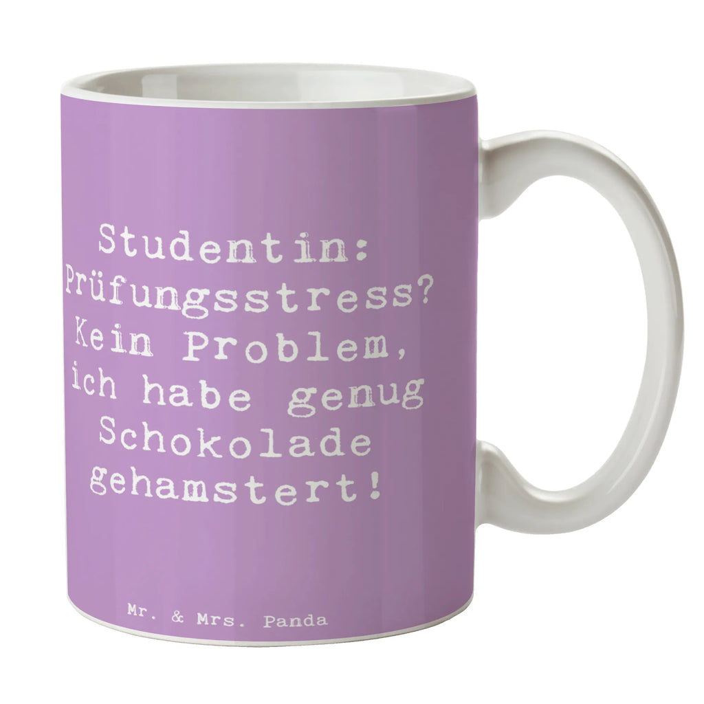 Tasse Spruch Studentin: Prüfungsstress? Kein Problem, ich habe genug Schokolade gehamstert! Tasse, Kaffeetasse, Teetasse, Becher, Kaffeebecher, Teebecher, Keramiktasse, Porzellantasse, Büro Tasse, Geschenk Tasse, Tasse Sprüche, Tasse Motive, Kaffeetassen, Tasse bedrucken, Designer Tasse, Cappuccino Tassen, Schöne Teetassen, Beruf, Ausbildung, Jubiläum, Abschied, Rente, Kollege, Kollegin, Geschenk, Schenken, Arbeitskollege, Mitarbeiter, Firma, Danke, Dankeschön