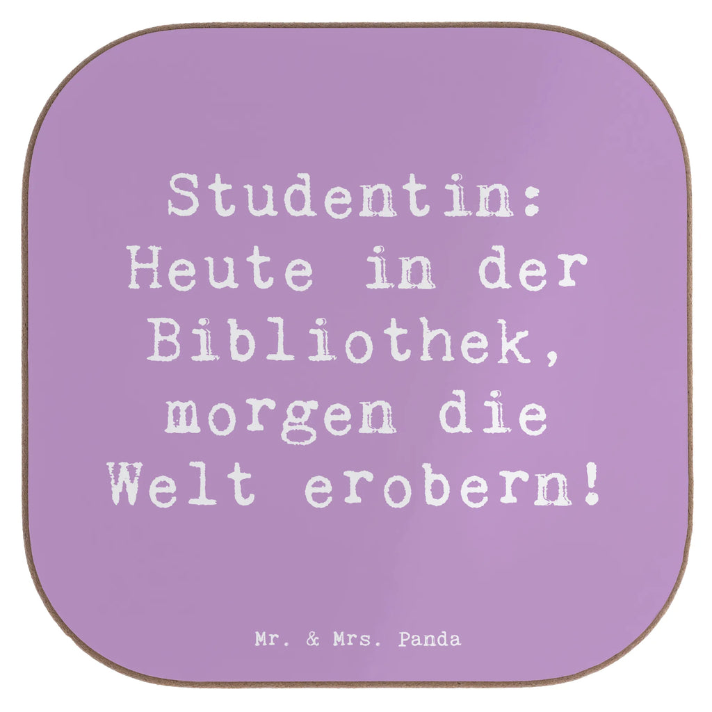 Untersetzer Spruch Studentin: Heute in der Bibliothek, morgen die Welt erobern! Untersetzer, Bierdeckel, Glasuntersetzer, Untersetzer Gläser, Getränkeuntersetzer, Untersetzer aus Holz, Untersetzer für Gläser, Korkuntersetzer, Untersetzer Holz, Holzuntersetzer, Tassen Untersetzer, Untersetzer Design, Beruf, Ausbildung, Jubiläum, Abschied, Rente, Kollege, Kollegin, Geschenk, Schenken, Arbeitskollege, Mitarbeiter, Firma, Danke, Dankeschön