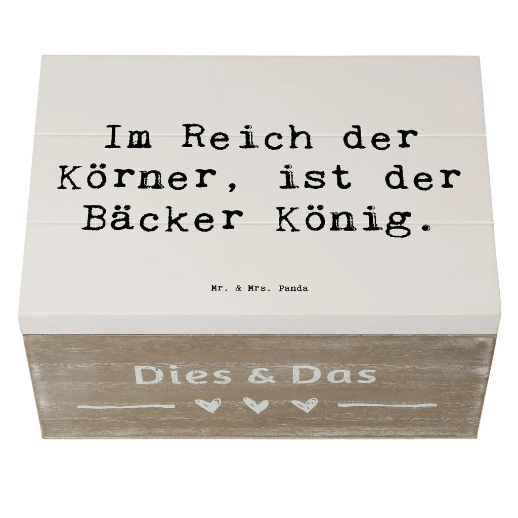 Holzkiste Spruch Im Reich der Körner, ist der Bäcker König. Holzkiste, Kiste, Schatzkiste, Truhe, Schatulle, XXL, Erinnerungsbox, Erinnerungskiste, Dekokiste, Aufbewahrungsbox, Geschenkbox, Geschenkdose, Beruf, Ausbildung, Jubiläum, Abschied, Rente, Kollege, Kollegin, Geschenk, Schenken, Arbeitskollege, Mitarbeiter, Firma, Danke, Dankeschön