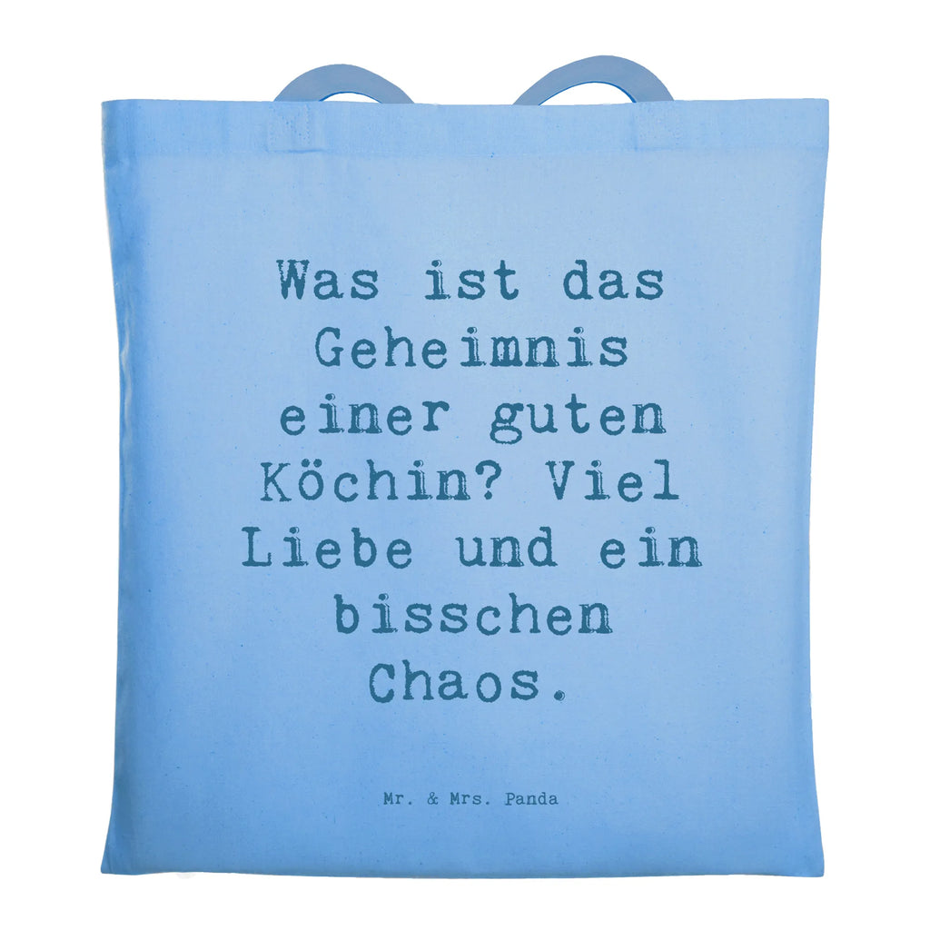 Tragetasche Spruch Was ist das Geheimnis einer guten Köchin? Viel Liebe und ein bisschen Chaos. Beuteltasche, Beutel, Einkaufstasche, Jutebeutel, Stoffbeutel, Tasche, Shopper, Umhängetasche, Strandtasche, Schultertasche, Stofftasche, Tragetasche, Badetasche, Jutetasche, Einkaufstüte, Laptoptasche, Beruf, Ausbildung, Jubiläum, Abschied, Rente, Kollege, Kollegin, Geschenk, Schenken, Arbeitskollege, Mitarbeiter, Firma, Danke, Dankeschön