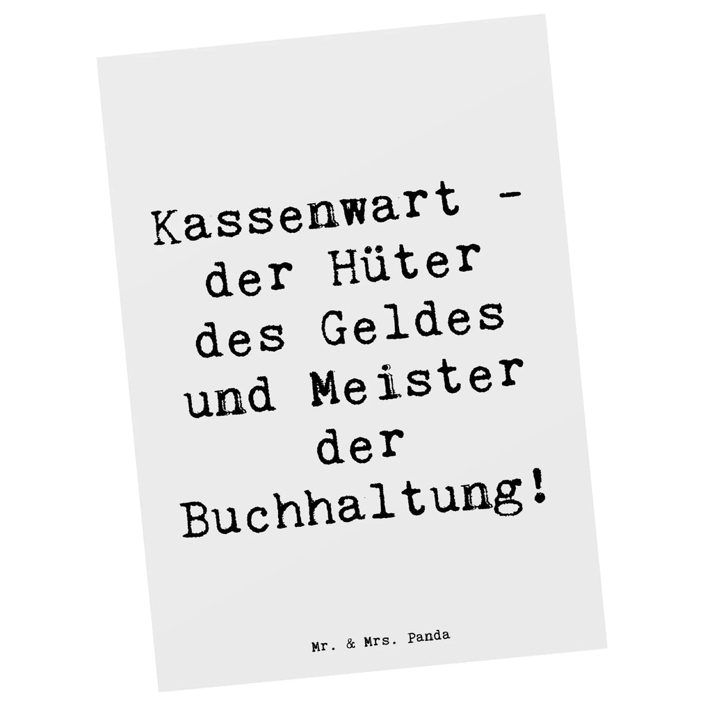 Postkarte Spruch Kassenwart - der Hüter des Geldes und Meister der Buchhaltung! Postkarte, Karte, Geschenkkarte, Grußkarte, Einladung, Ansichtskarte, Geburtstagskarte, Einladungskarte, Dankeskarte, Ansichtskarten, Einladung Geburtstag, Einladungskarten Geburtstag, Beruf, Ausbildung, Jubiläum, Abschied, Rente, Kollege, Kollegin, Geschenk, Schenken, Arbeitskollege, Mitarbeiter, Firma, Danke, Dankeschön