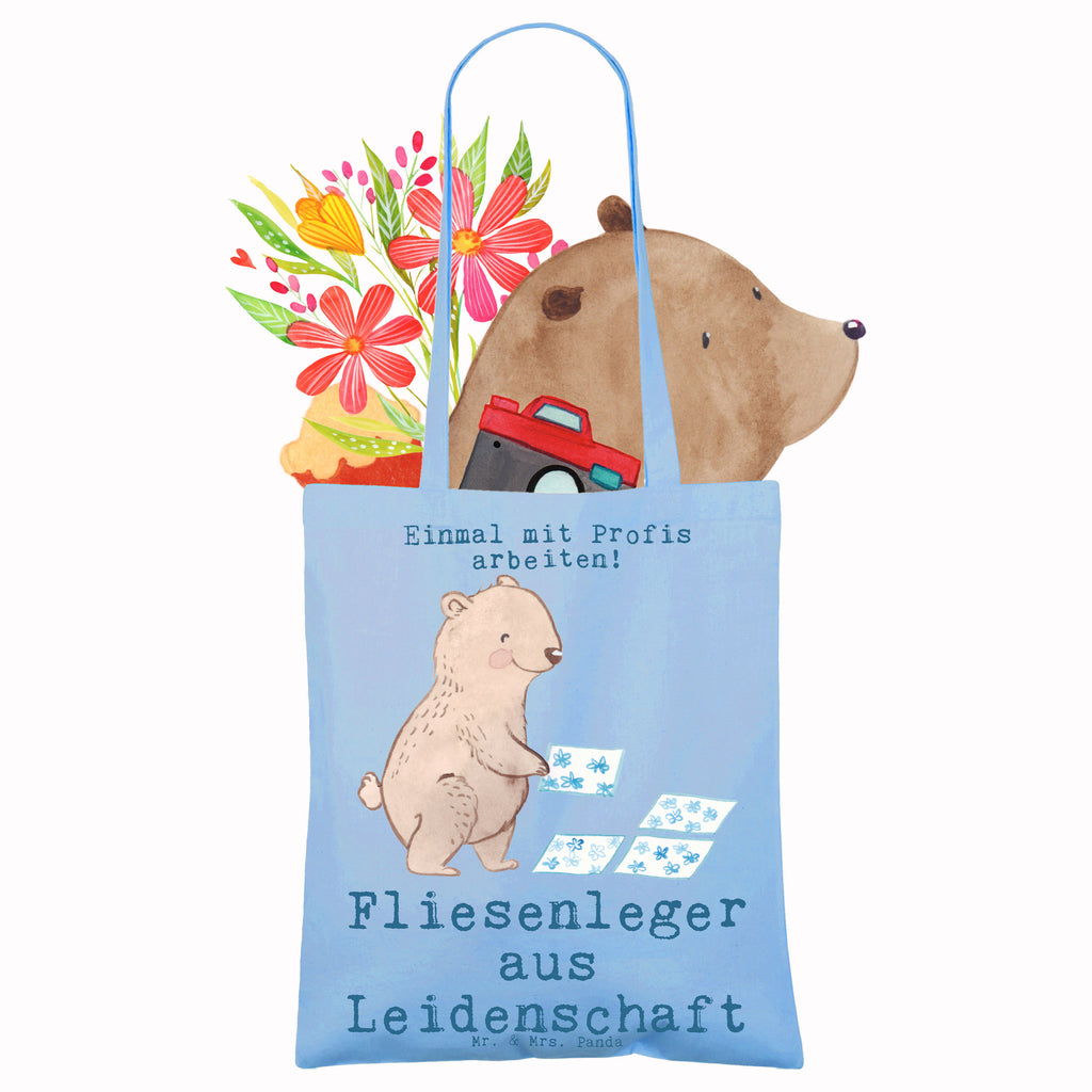 Tragetasche Fliesenleger aus Leidenschaft Beuteltasche, Beutel, Einkaufstasche, Jutebeutel, Stoffbeutel, Tasche, Shopper, Umhängetasche, Strandtasche, Schultertasche, Stofftasche, Tragetasche, Badetasche, Jutetasche, Einkaufstüte, Laptoptasche, Beruf, Ausbildung, Jubiläum, Abschied, Rente, Kollege, Kollegin, Geschenk, Schenken, Arbeitskollege, Mitarbeiter, Firma, Danke, Dankeschön, Fliesenleger, Gesellenprüfung, Fliesenlegermeister, Fliesenlegerbetrieb, Fliesenfachhandel, Handwerk