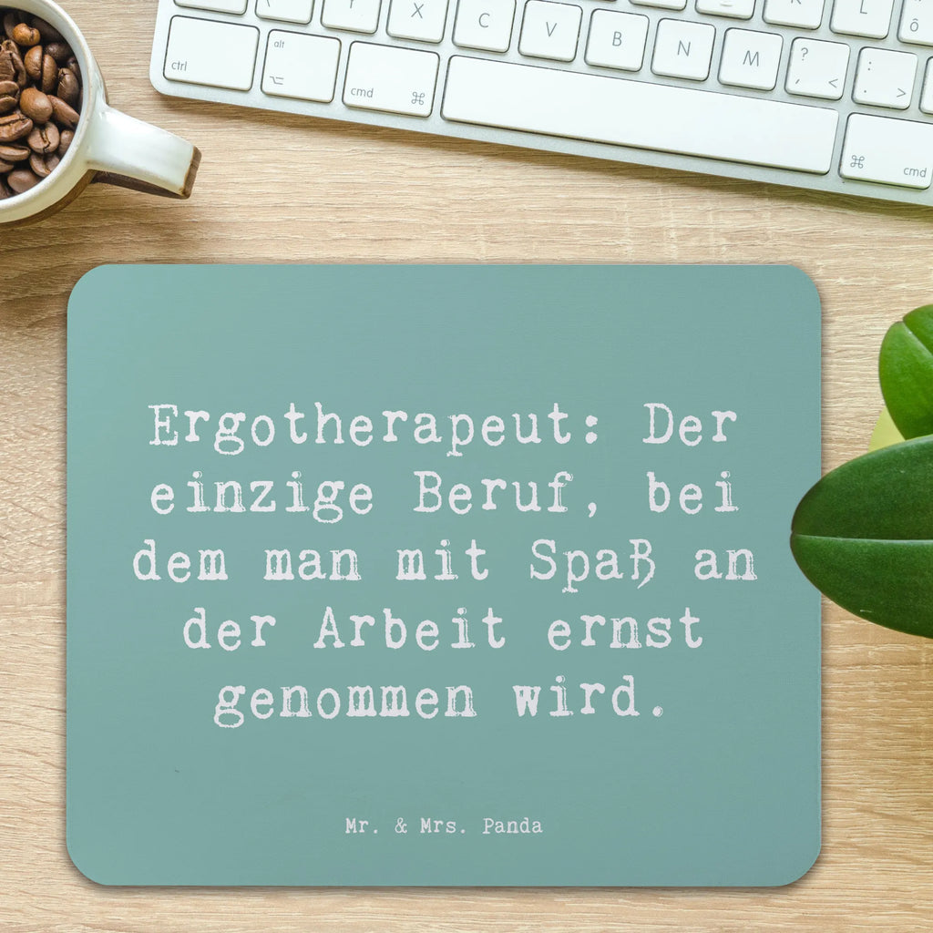 Mauspad Spruch Ergotherapeut: Der einzige Beruf, bei dem man mit Spaß an der Arbeit ernst genommen wird. Mousepad, Computer zubehör, Büroausstattung, PC Zubehör, Arbeitszimmer, Mauspad, Einzigartiges Mauspad, Designer Mauspad, Mausunterlage, Mauspad Büro, Beruf, Ausbildung, Jubiläum, Abschied, Rente, Kollege, Kollegin, Geschenk, Schenken, Arbeitskollege, Mitarbeiter, Firma, Danke, Dankeschön