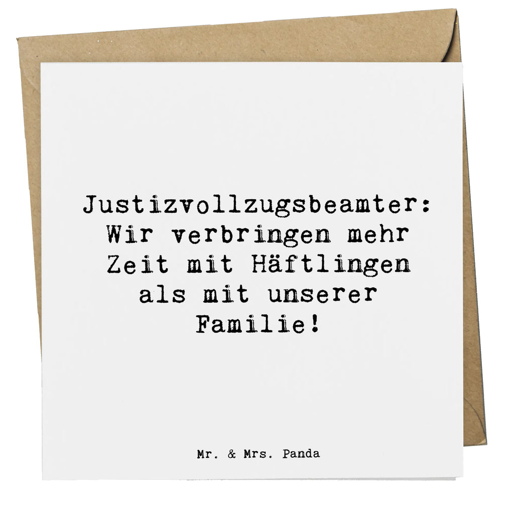 Deluxe Karte Spruch Justizvollzugsbeamter: Wir verbringen mehr Zeit mit Häftlingen als mit unserer Familie! Karte, Grußkarte, Klappkarte, Einladungskarte, Glückwunschkarte, Hochzeitskarte, Geburtstagskarte, Hochwertige Grußkarte, Hochwertige Klappkarte, Beruf, Ausbildung, Jubiläum, Abschied, Rente, Kollege, Kollegin, Geschenk, Schenken, Arbeitskollege, Mitarbeiter, Firma, Danke, Dankeschön