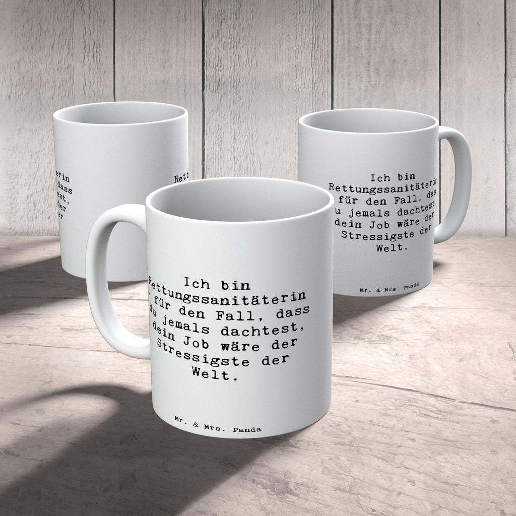 Tasse Spruch Ich bin Rettungssanitäterin - für den Fall, dass du jemals dachtest, dein Job wäre der Stressigste der Welt. Tasse, Kaffeetasse, Teetasse, Becher, Kaffeebecher, Teebecher, Keramiktasse, Porzellantasse, Büro Tasse, Geschenk Tasse, Tasse Sprüche, Tasse Motive, Kaffeetassen, Tasse bedrucken, Designer Tasse, Cappuccino Tassen, Schöne Teetassen, Beruf, Ausbildung, Jubiläum, Abschied, Rente, Kollege, Kollegin, Geschenk, Schenken, Arbeitskollege, Mitarbeiter, Firma, Danke, Dankeschön