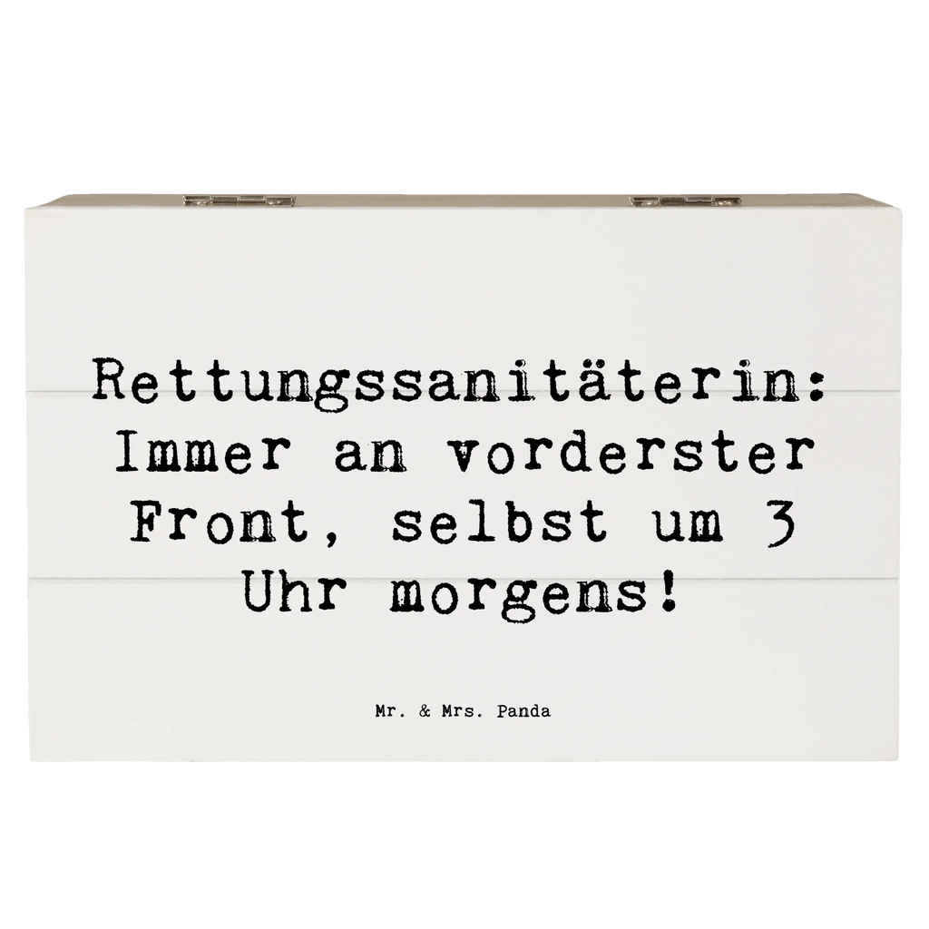 Holzkiste Spruch Rettungssanitäterin: Immer an vorderster Front, selbst um 3 Uhr morgens! Holzkiste, Kiste, Schatzkiste, Truhe, Schatulle, XXL, Erinnerungsbox, Erinnerungskiste, Dekokiste, Aufbewahrungsbox, Geschenkbox, Geschenkdose, Beruf, Ausbildung, Jubiläum, Abschied, Rente, Kollege, Kollegin, Geschenk, Schenken, Arbeitskollege, Mitarbeiter, Firma, Danke, Dankeschön